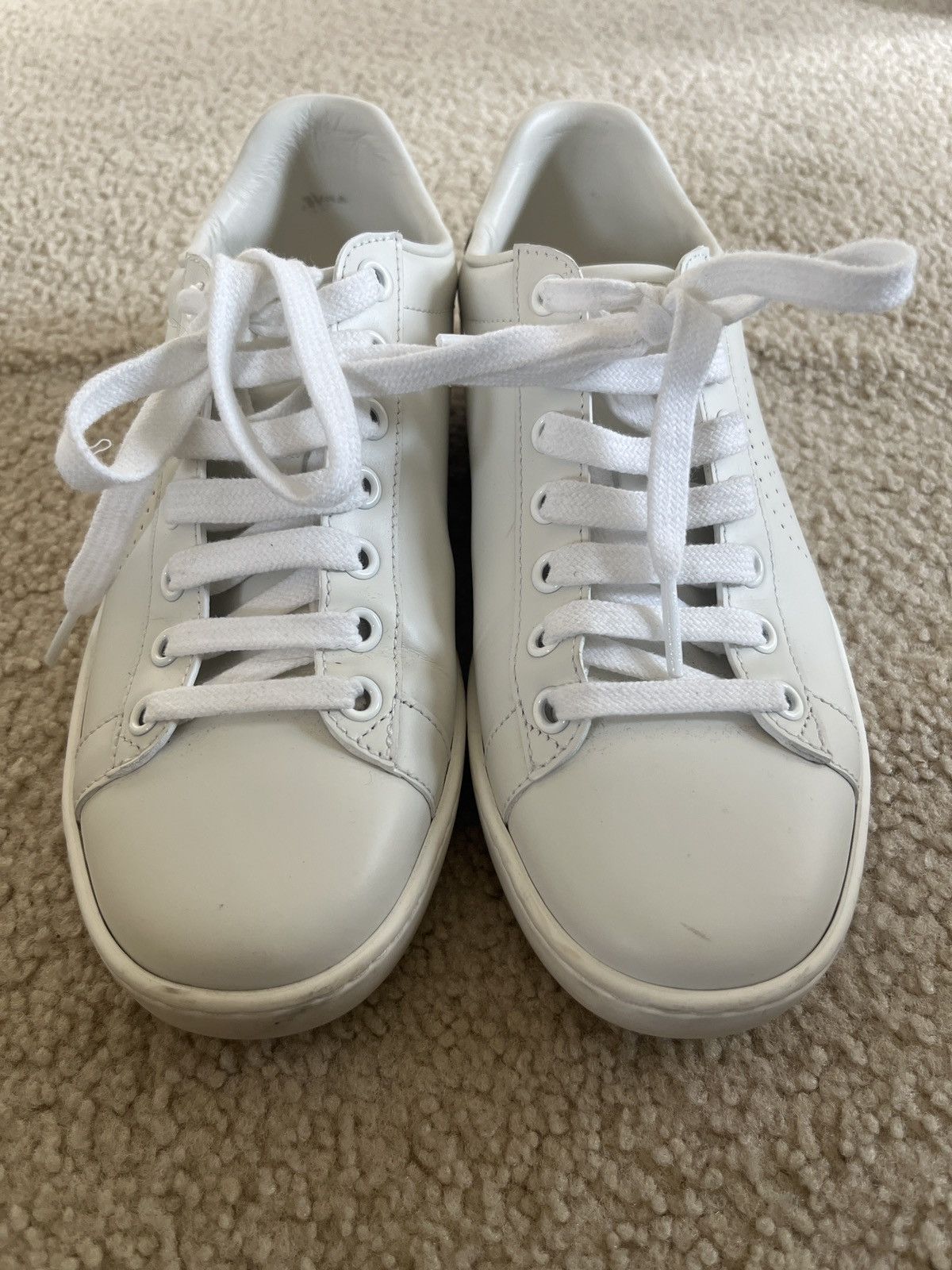 Gucci Gucci White Women's Ace Sneaker With Interlocking G Size US 6 / IT 36 - 1 Thumbnail