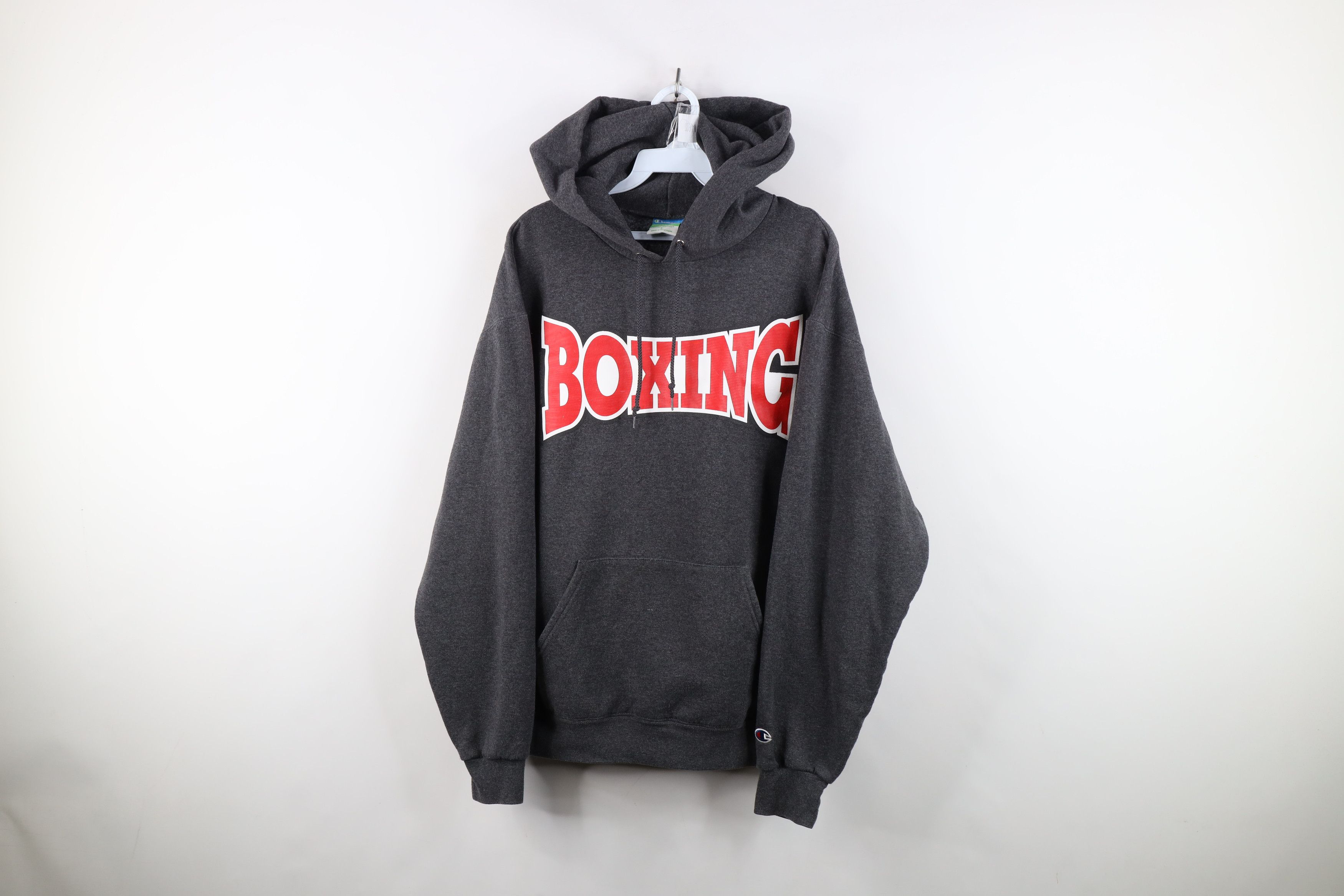 Champion Vintage Champion Boxing Hoodie Sweatshirt Heather Gray Size US L / EU 52-54 / 3 - 1 Thumbnail