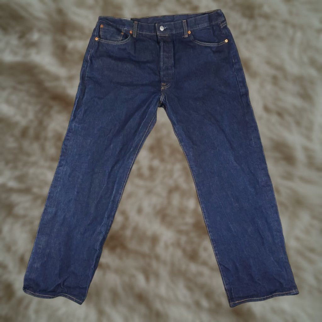 Levi's VINTAGE Levis 501 Jeans Mens Size 40x30 Blue Button Fly Straight Leg Denim Pants Size US 40 / EU 56 - 1 Thumbnail