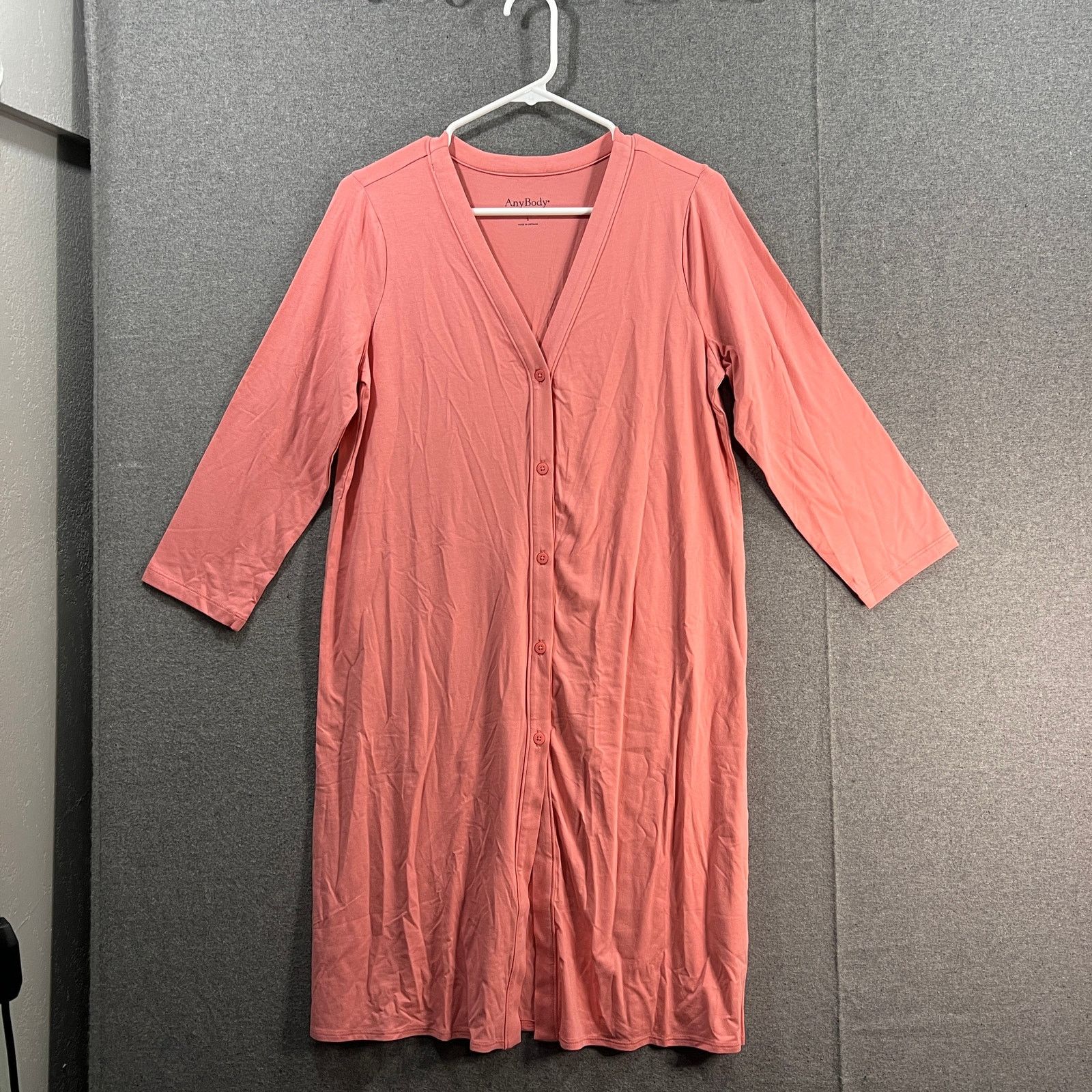 Other AnyBody Cozy Knit Button Front Lone Cardigan Rose Size Small Size S / US 4 / IT 40 - 1 Thumbnail