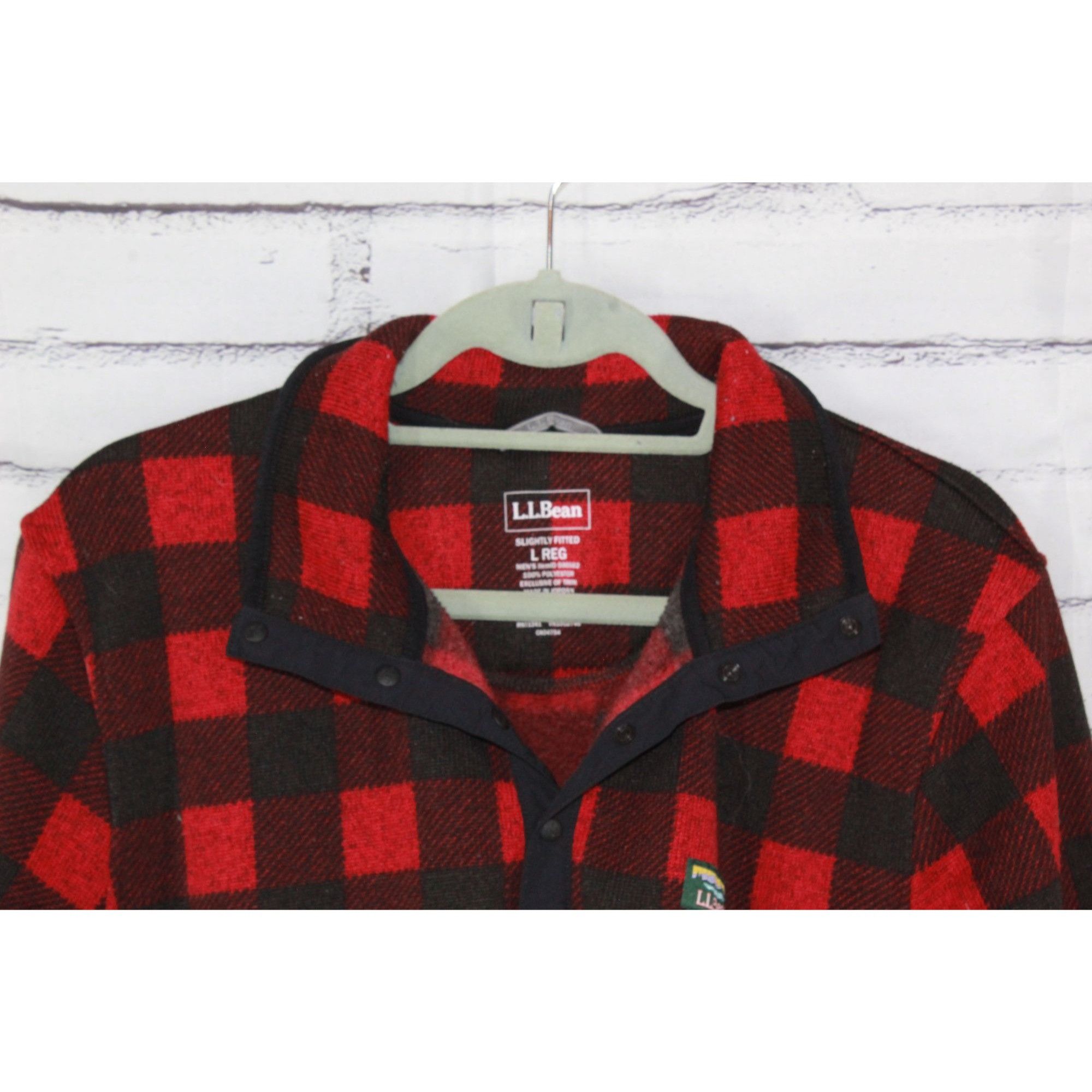 L.L. Bean LL Bean Men's Sweater Fleece Pullover Buffalo Plaid Outdoor Size US L / EU 52-54 / 3 - 7 Thumbnail