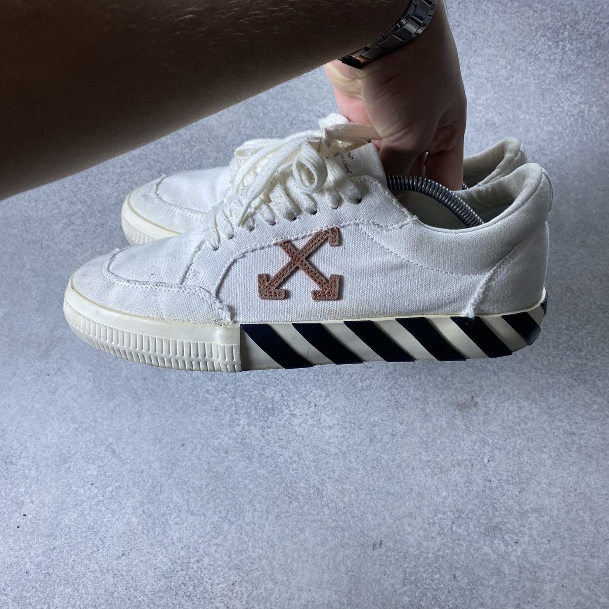 Off-White Off-White Sneakers Vulcanized Black White Canvas Size US 10 / EU 43 - 7 Thumbnail