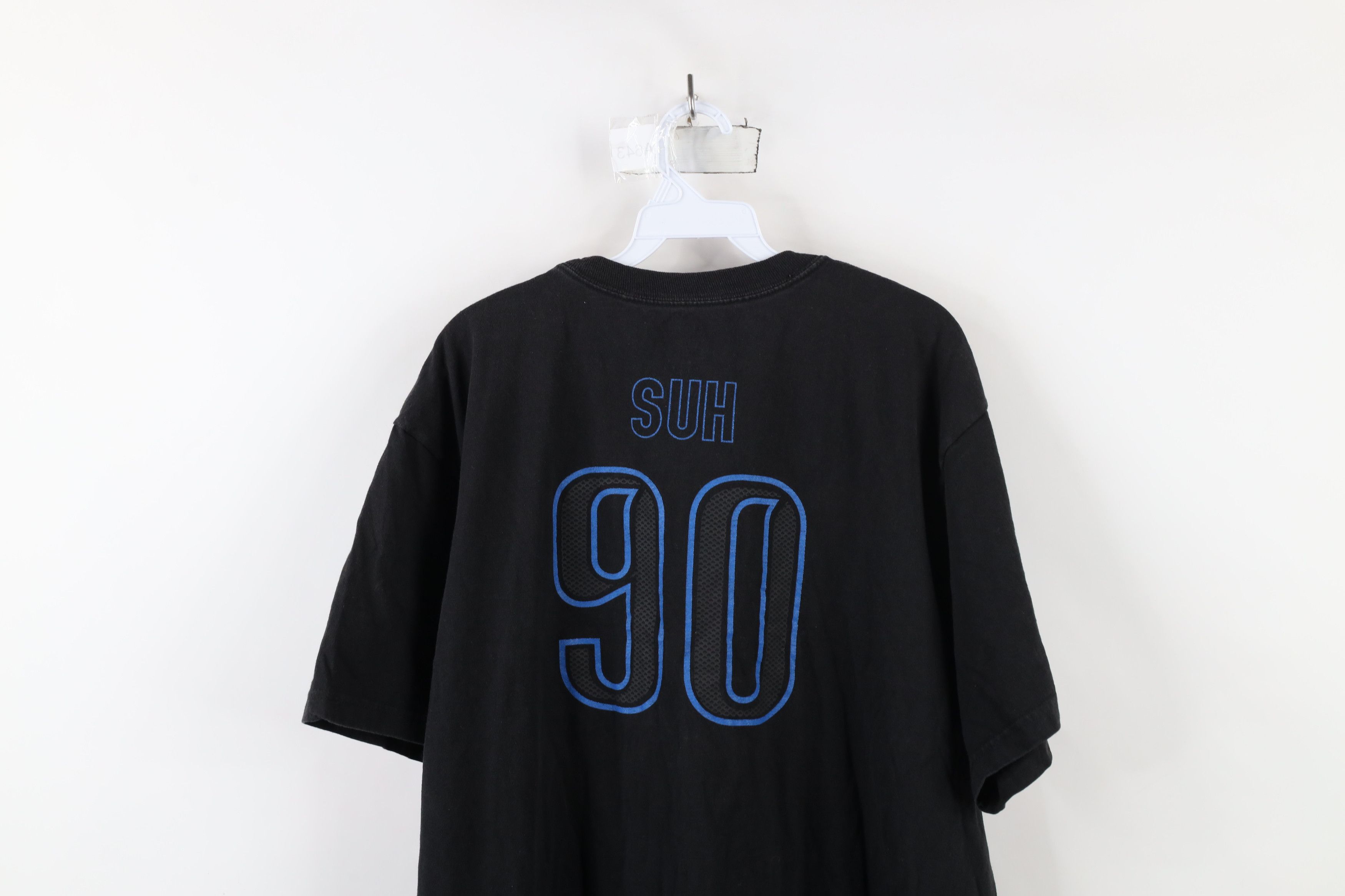 Reebok × Vintage Vintage Reebok Ndamukong Lions Football T-Shirt Black #90 Size US XXL / EU 58 / 5 - 10 Thumbnail