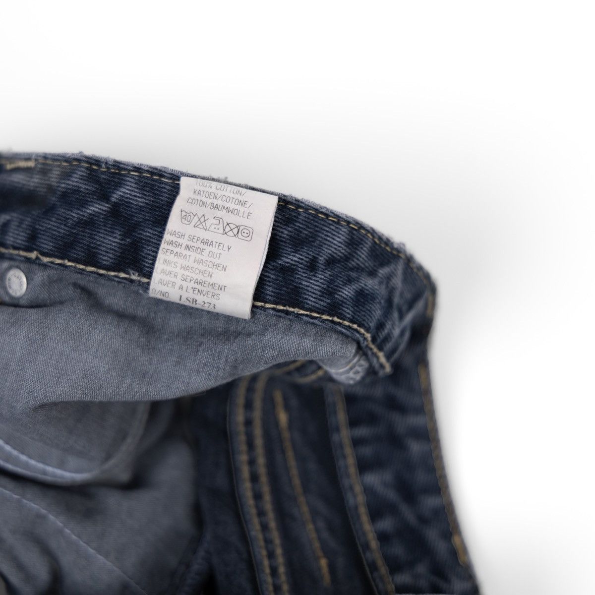 Edwin Edwin London Slim Womens Vintage 90s Jeans Blue Japan Denim Size 36" / US 14 / IT 50 - 8 Thumbnail