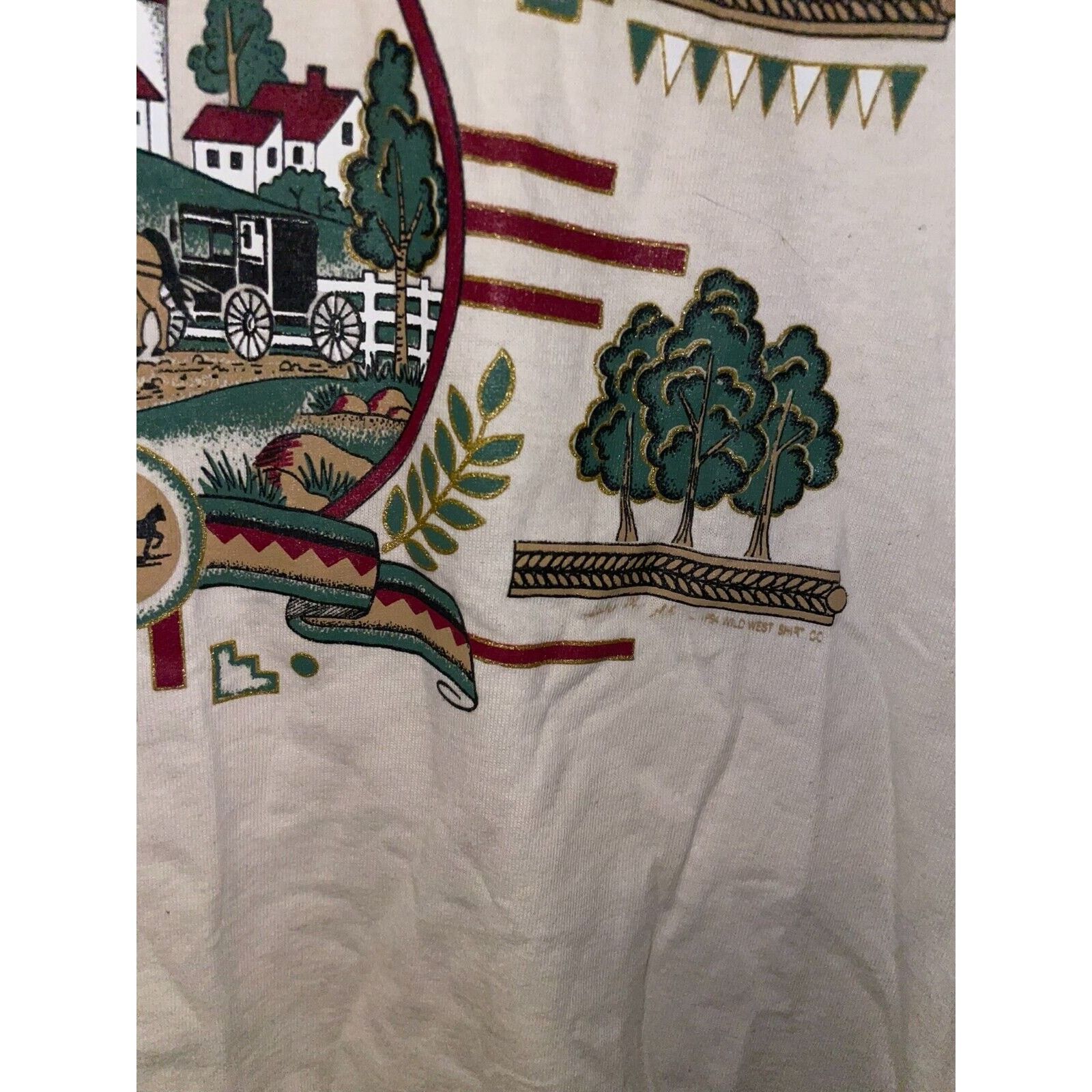 Vintage Vintage Test Print Shirt Pennsylvania Amish Country 90s L Size US L / EU 52-54 / 3 - 6 Thumbnail