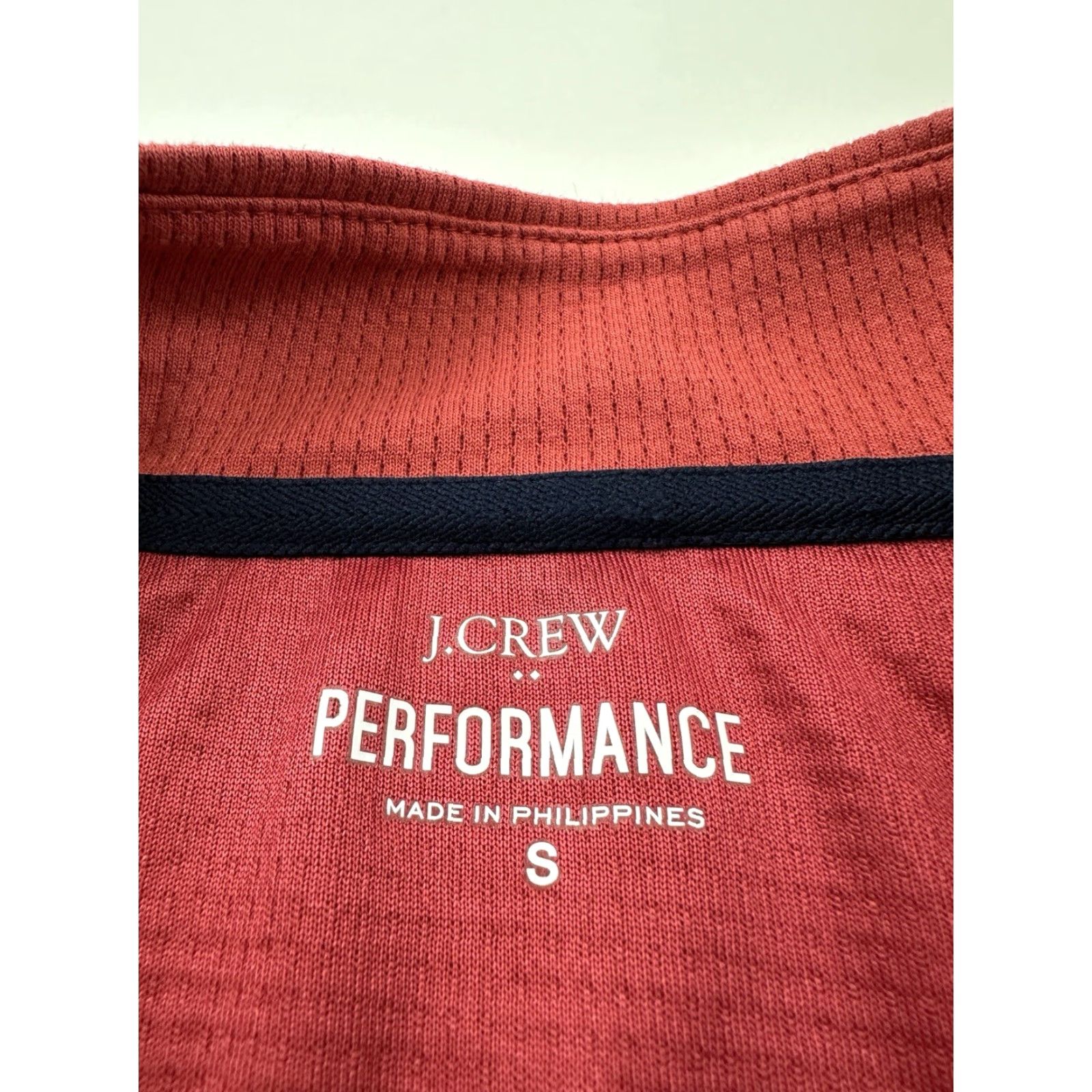 J.Crew J.Crew Shirt Mens Small Red 1/4 Zip Long Sleeve Performance Pullover Size US S / EU 44-46 / 1 - 3 Thumbnail