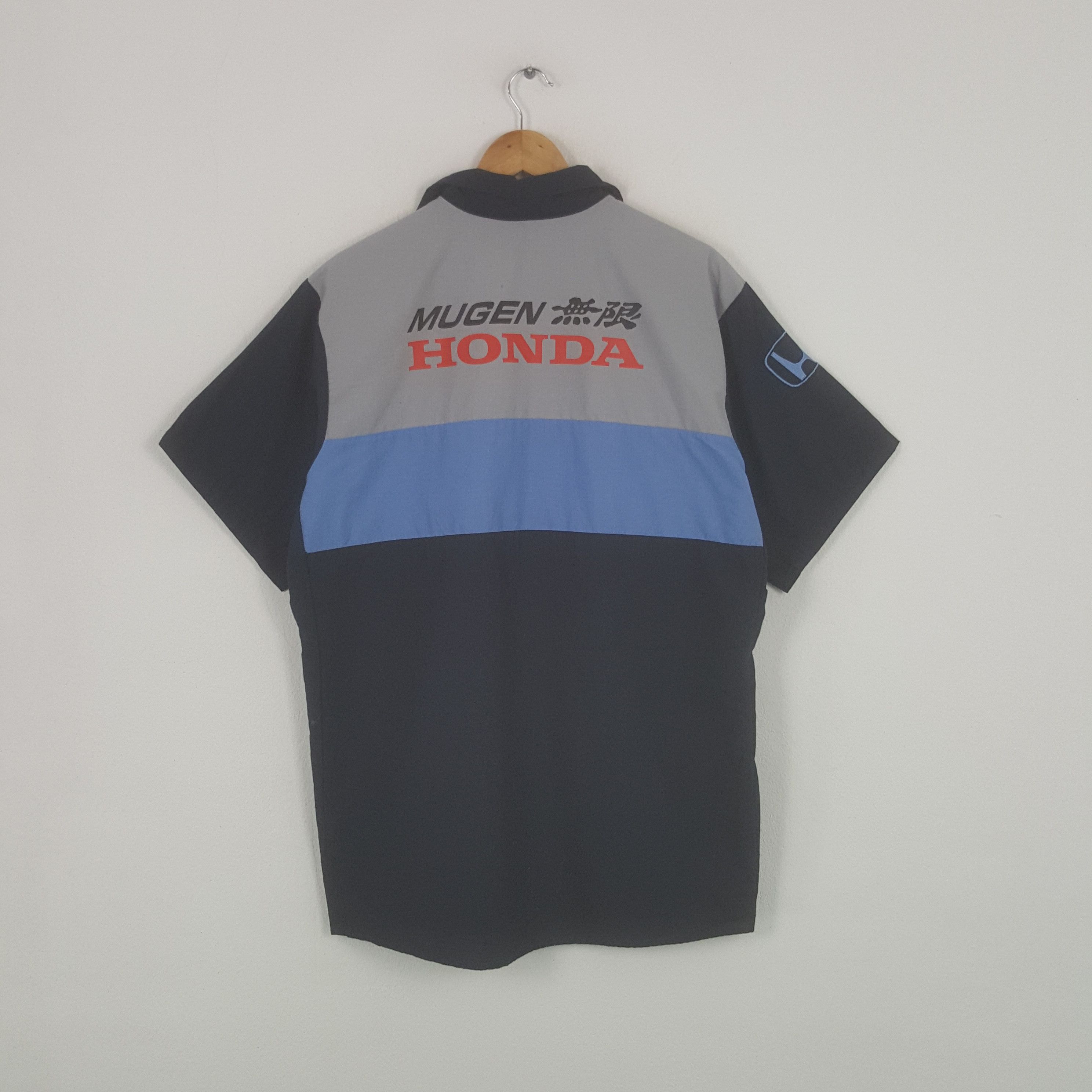 Honda × Vintage Vintage Mugen Honda Japanese Racing Team Work Shirts Size US XL / EU 56 / 4 - 1 Thumbnail