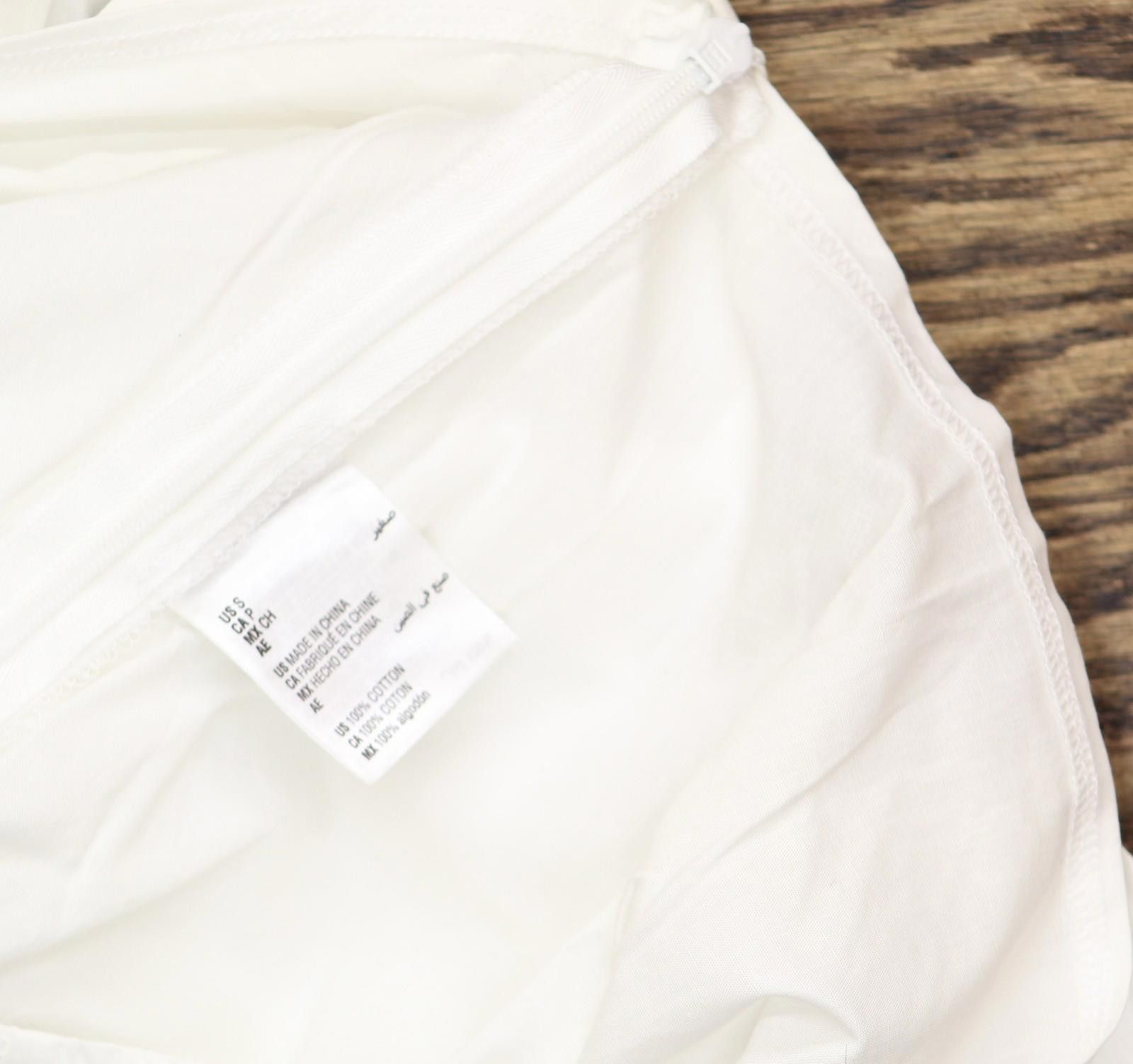 Other Nwt And Now This Faux Wrap Poplin Shirt Bright White S Size S / US 4 / IT 40 - 5 Thumbnail