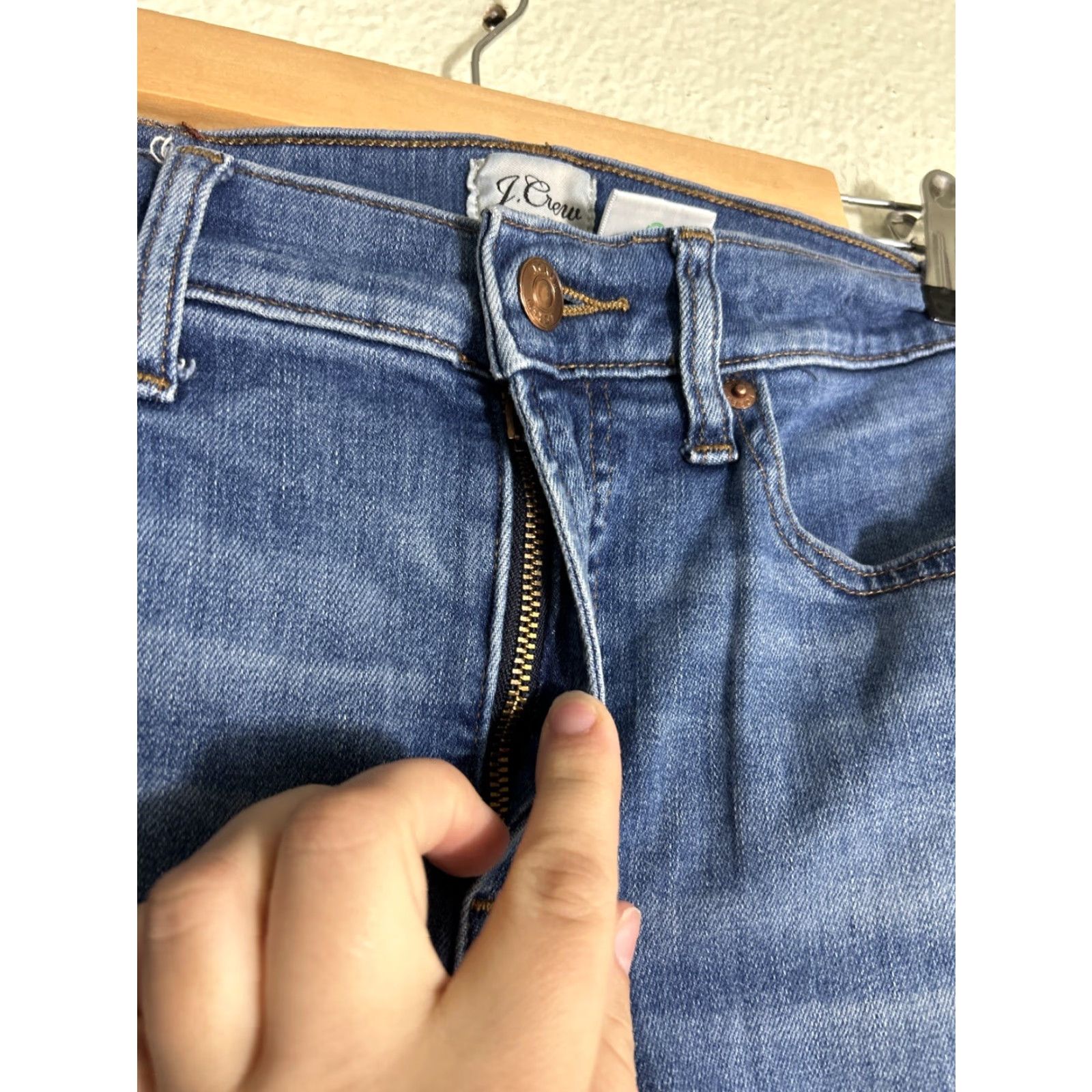 J.Crew J.CREW Jeans 9” High Rise Toothpick Medium Wash Blue 28x26 Size 28 Regular Women Skinny Denim Pants Size 28" / US 6 / IT 42 - 6 Thumbnail