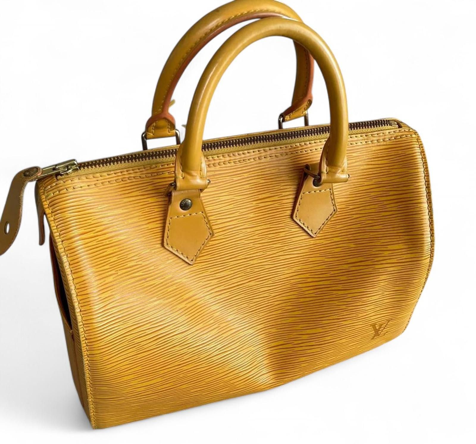 Louis Vuitton Louis Vuitton - Yellow Epi Leather Handbag Size ONE SIZE - 6 Thumbnail