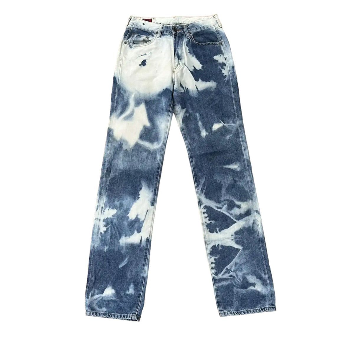 image of Avant Garde x If Six Was Nine VTG Edwin Bleach Acid Wash Denim in Blue (Size 28)