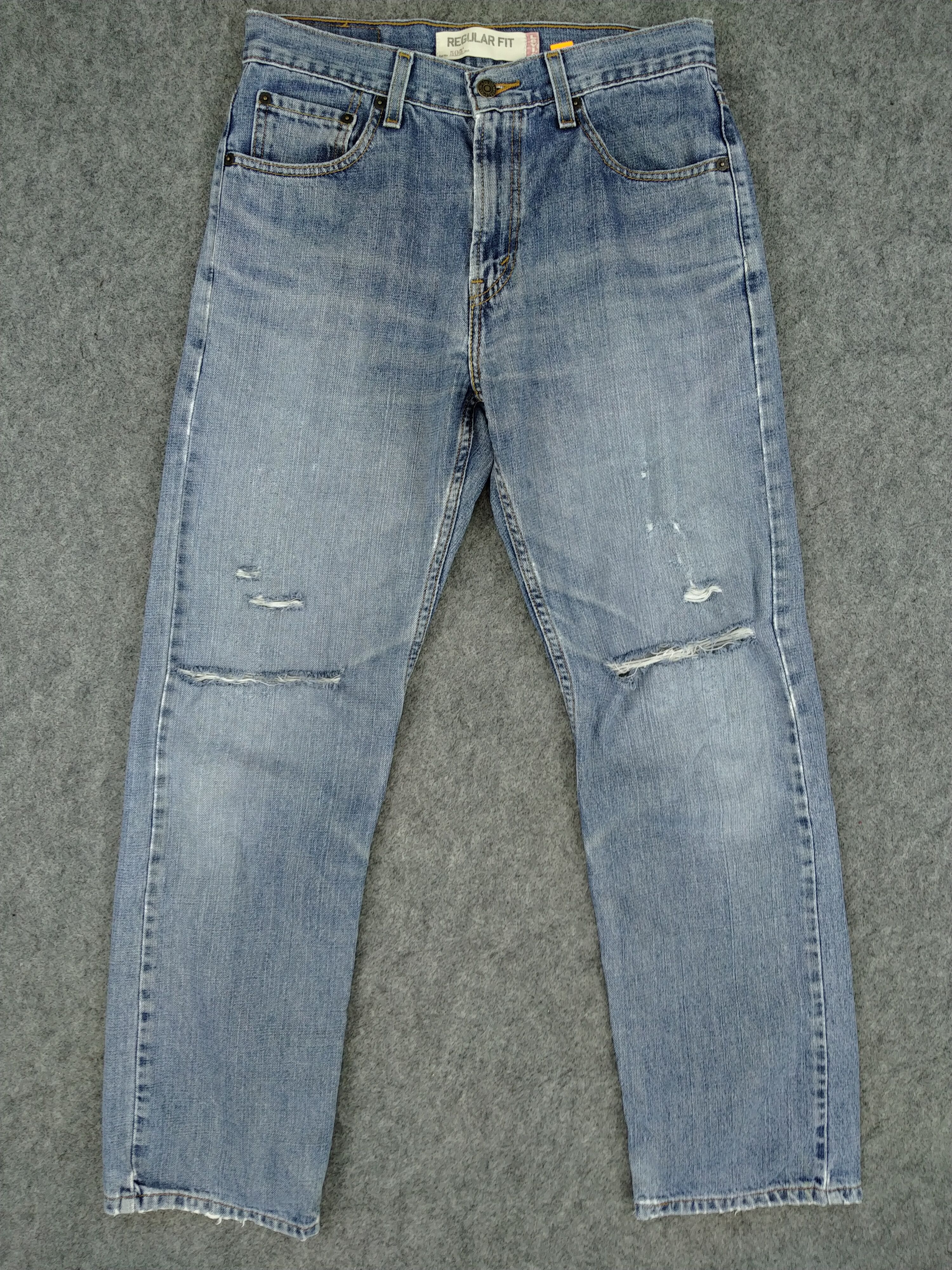 Levi's Blue Faded Vintage Levi's 505 Jeans 30x30 Denim -JN974 Size US 30 / EU 46 - 1 Thumbnail