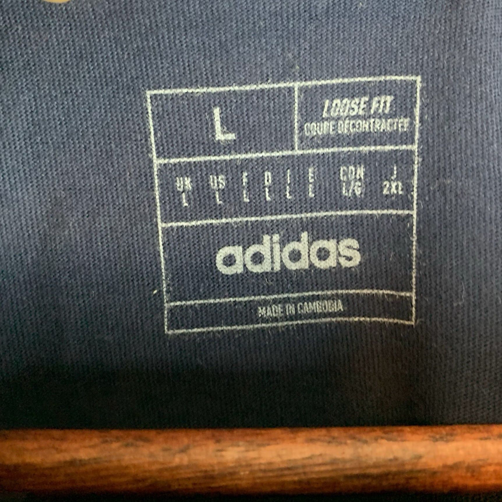 Adidas Adidas Juve Cs T-Shirt Licensed Night Indigo Large Short Sleeve Back Graphic Mens Size US L / EU 52-54 / 3 - 5 Thumbnail