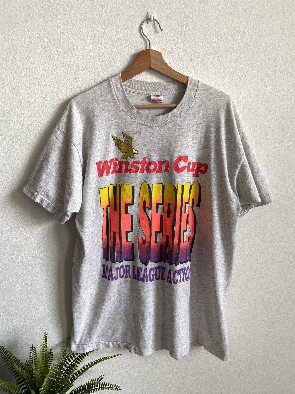 NASCAR Vintage 90s Winston Cup Racing Single Stitch Tee Size US XL / EU 56 / 4 - 1 Thumbnail