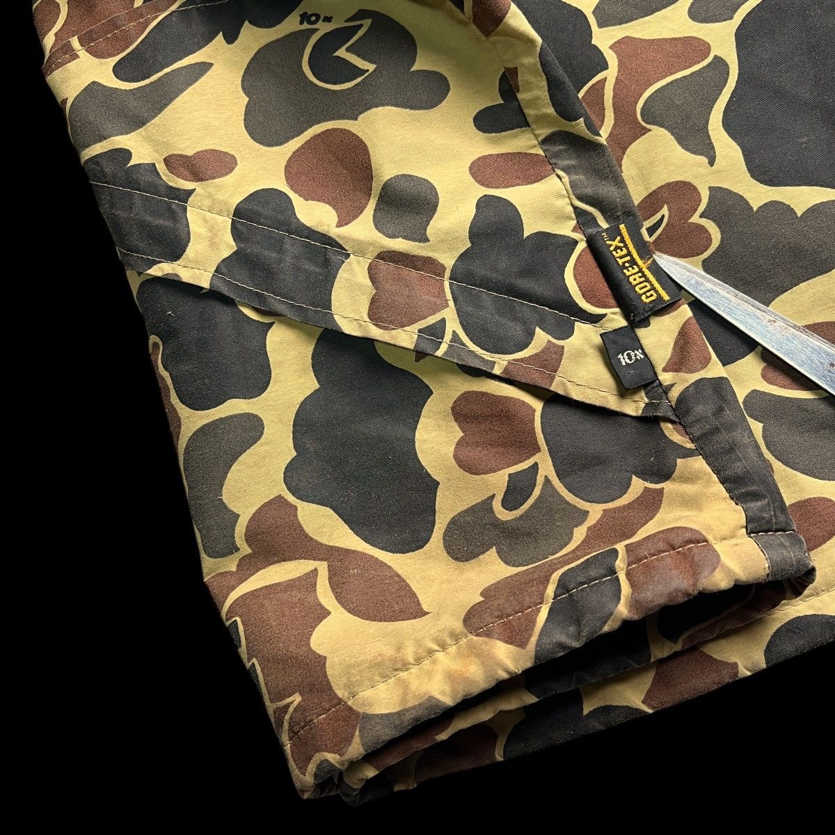 Goretex Vintage 80s 10X Duck Camo Gore-Tex Hunting Shooting Jacket Size US L / EU 52-54 / 3 - 4 Thumbnail