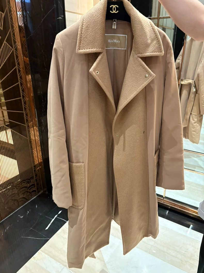 Max Mara Max Mara Camel coat Size L / US 10 / IT 46 - 3 Thumbnail