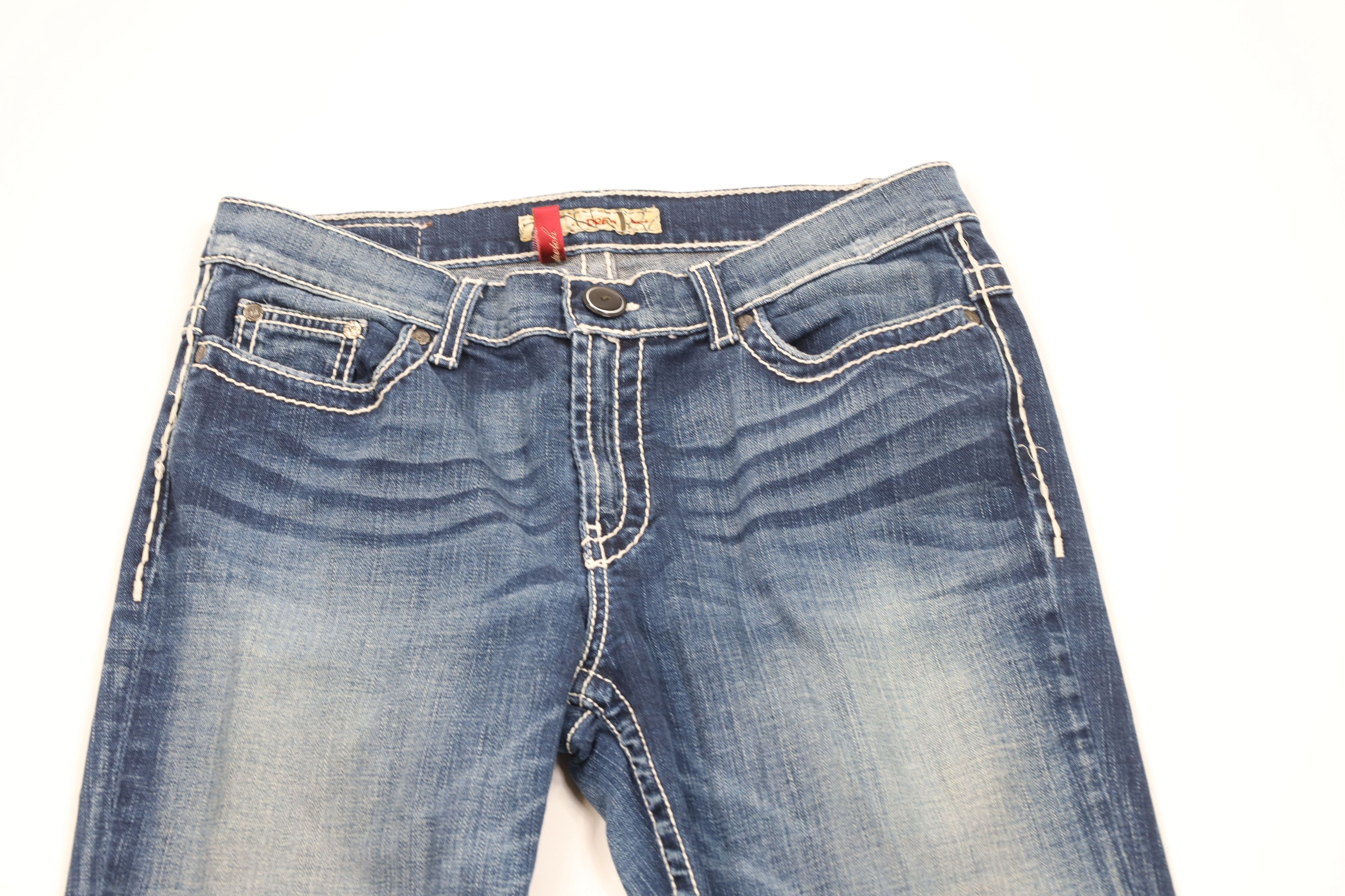Vintage Vintage Y2K Buckle BKE Drew Bootcut Flared Jeans Blue Size 29" - 2 Thumbnail
