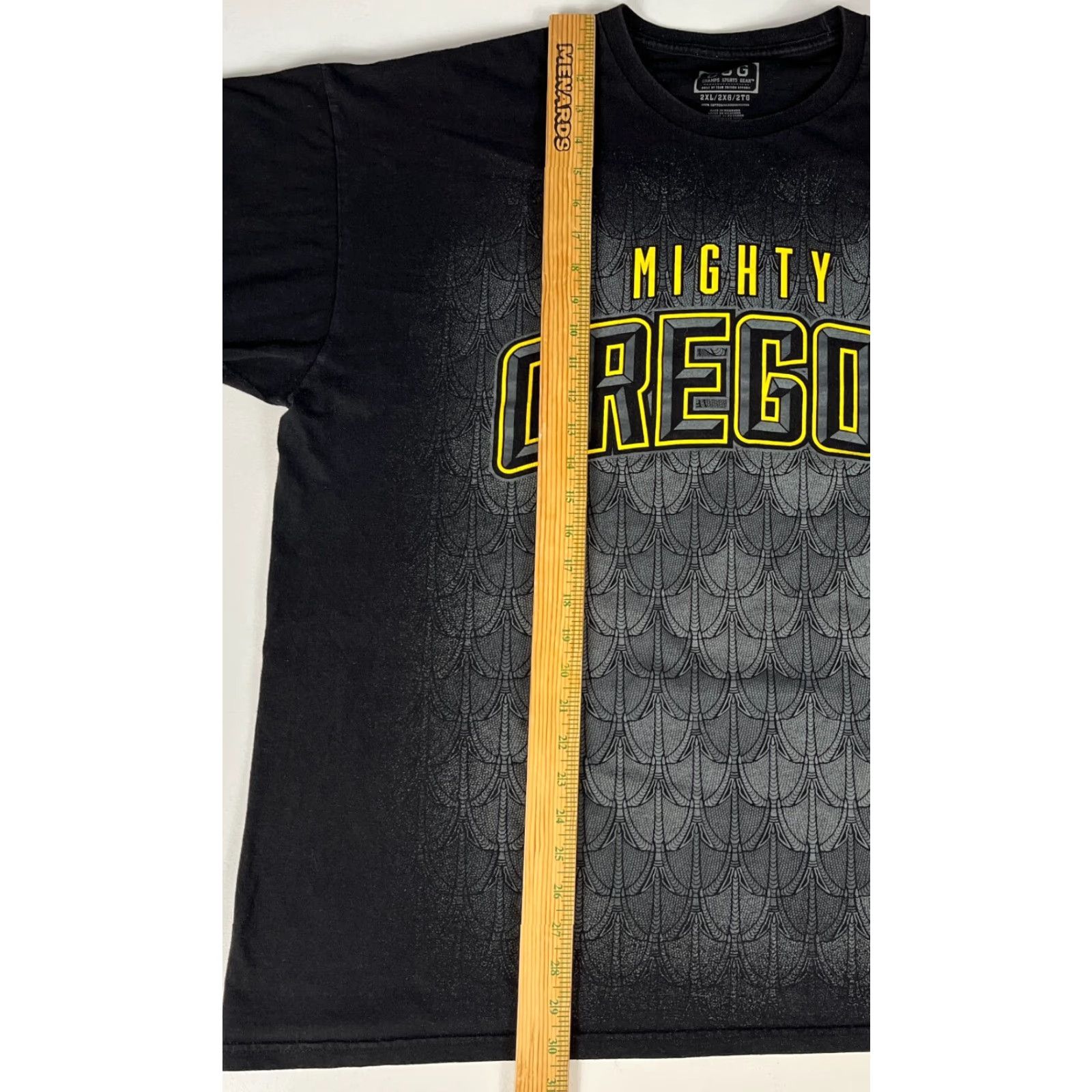 Vintage VINTAGE Men's Mighty Oregon CSG Champs Sports Gear College T-Shirt 2XL Black Cotton Short Sleeve Crew Neck Mens Vintage 90s Size US XXL / EU 58 / 5 - 6 Thumbnail