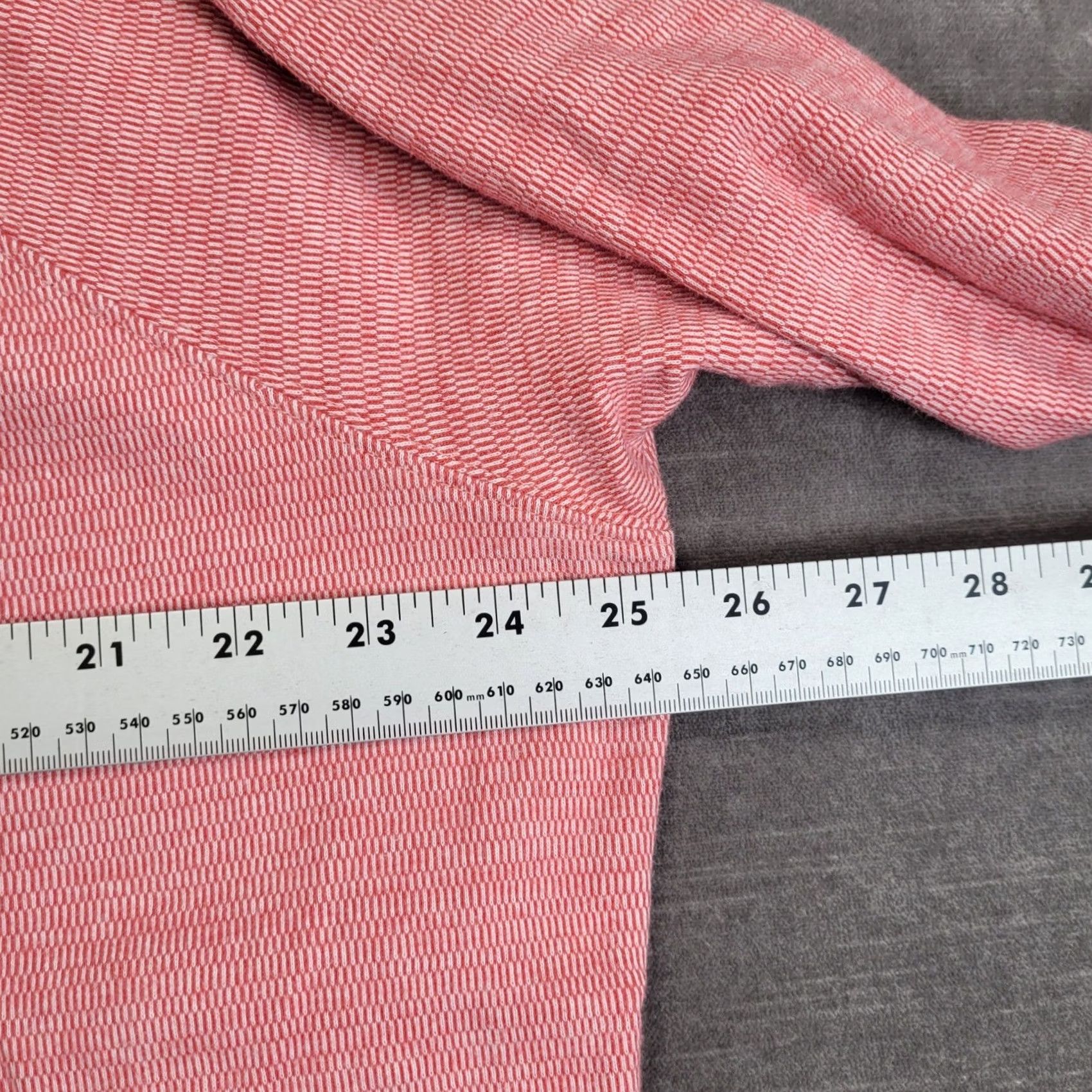 Vintage Margaritaville Mens XL Pullover Sweatshirt Mock Neck 3 Button Pink Striped Island Reserve, Beach Vibes, Cotton Blend Size US XL / EU 56 / 4 - 4 Thumbnail
