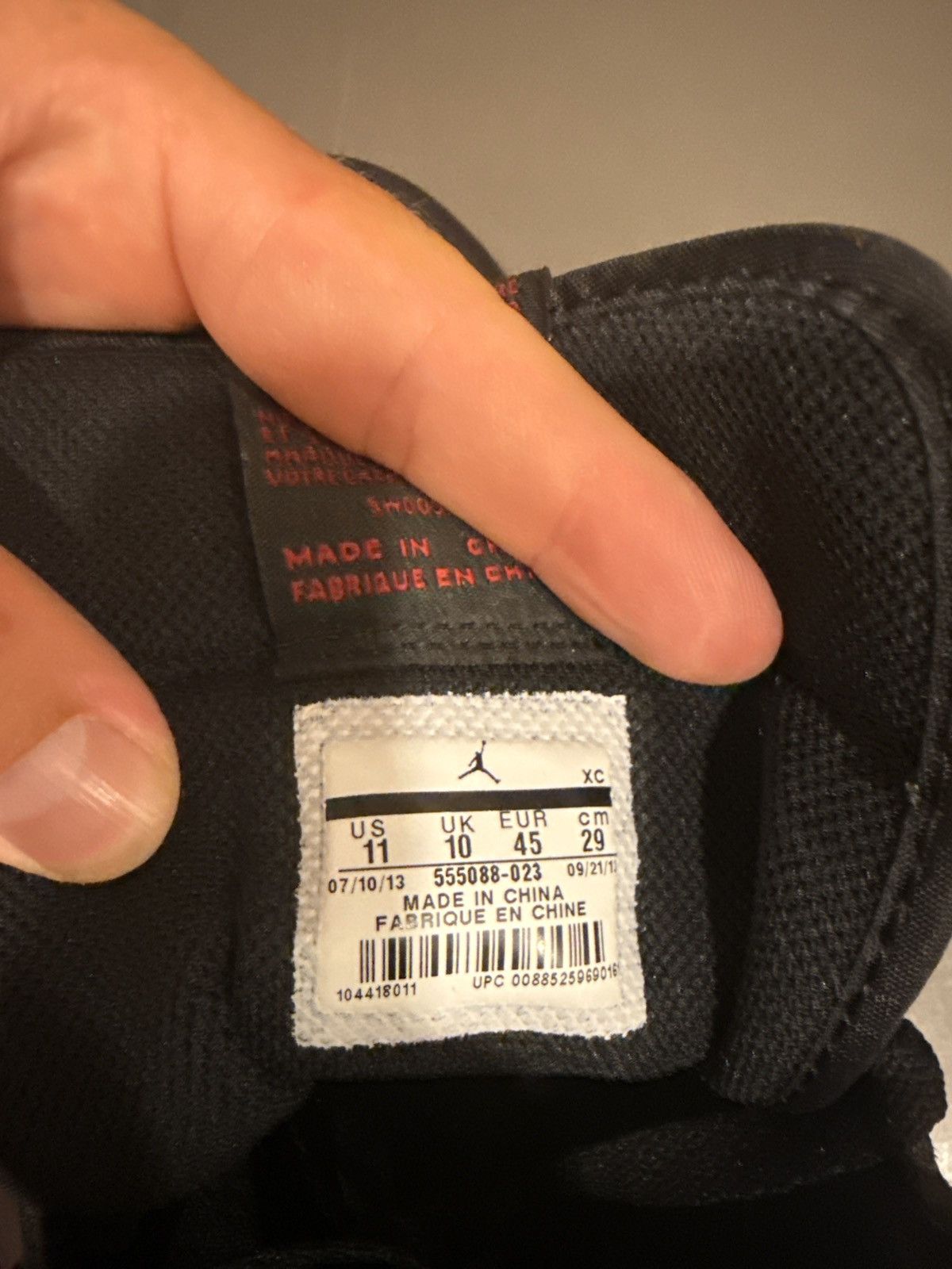 Jordan Brand Jordan 1 Bred 2013 Size US 11 / EU 44 - 7 Thumbnail