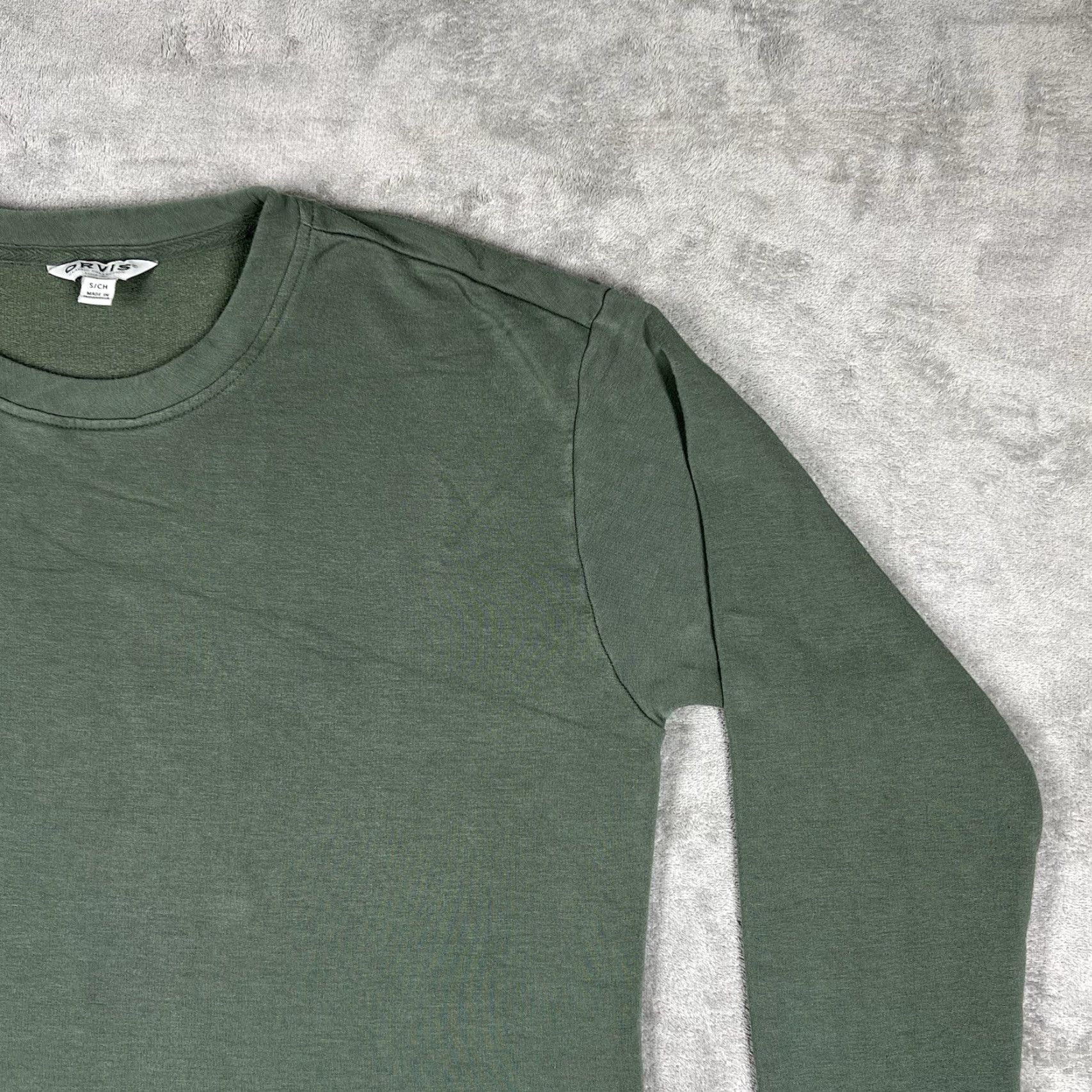 Orvis Orvis Classic Collection Men’s Small Olive Green Crewneck Pullover Long Sleeve Shirt Size US S / EU 44-46 / 1 - 4 Thumbnail