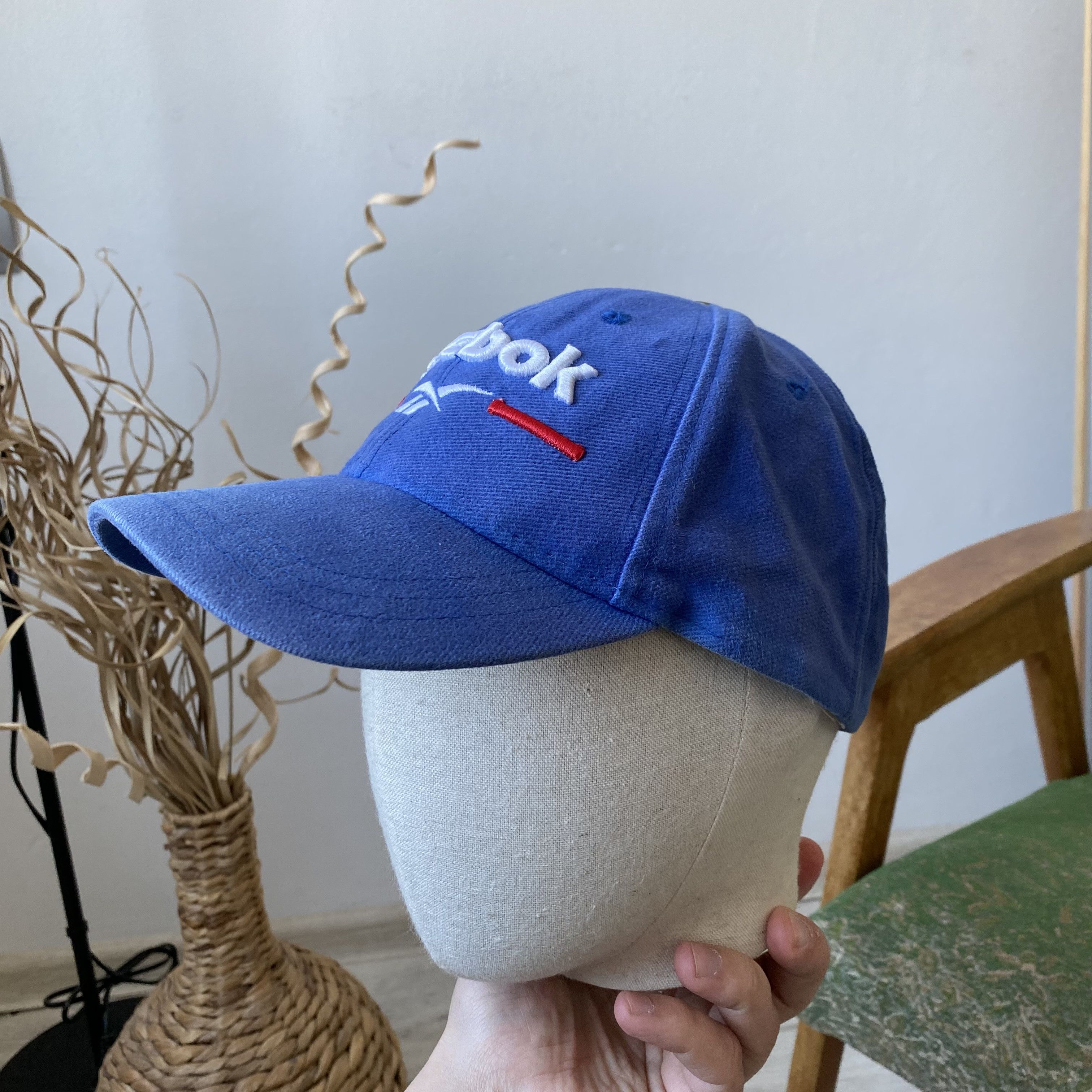 Reebok 🧢 Vintage 90s Reebok cap big logo Dad hat Streetwear Size ONE SIZE - 2 Thumbnail