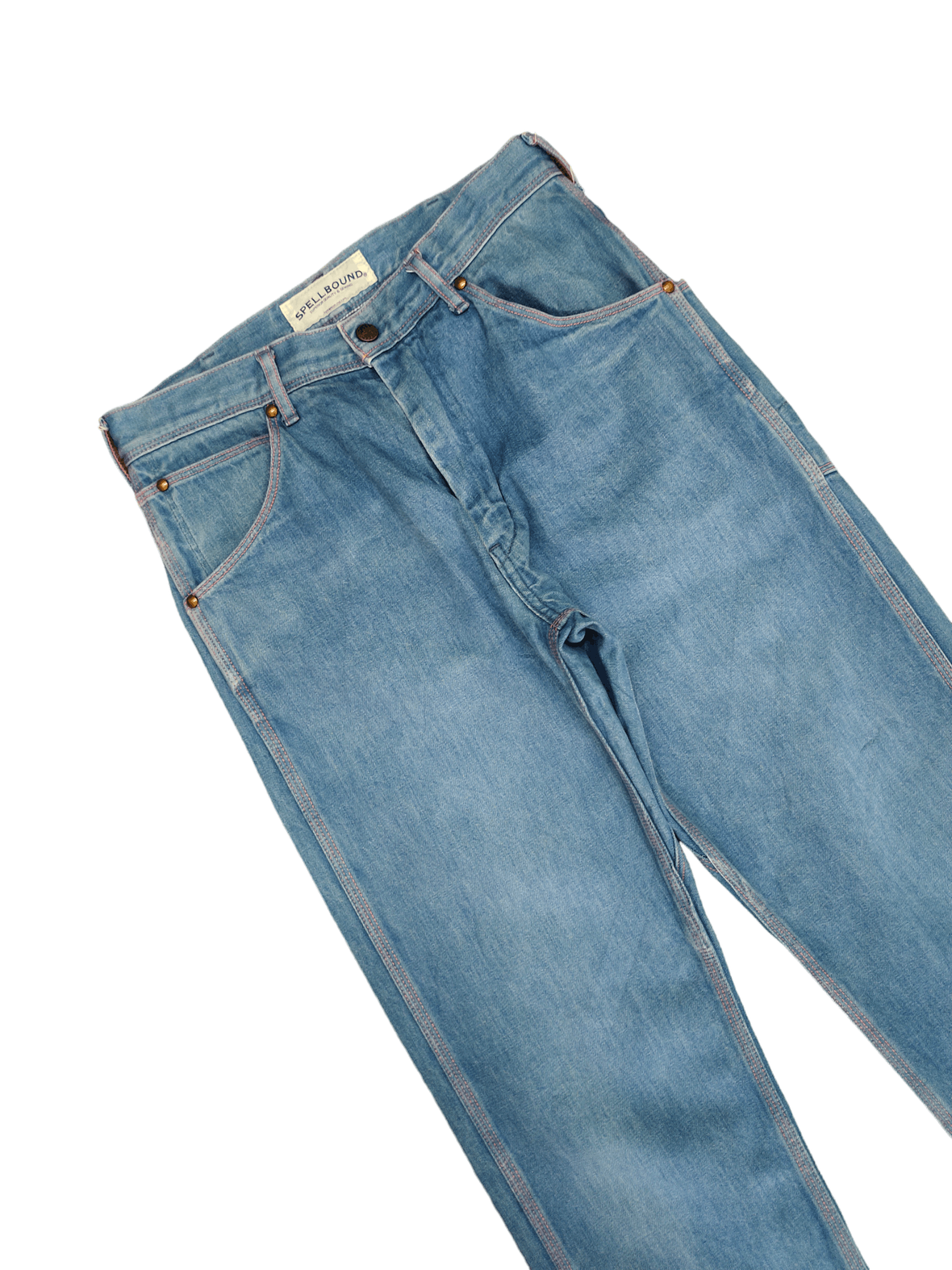 Spellbound 1990s Spellbound Jpn Workers Denim Pants 45rpm Orslow Style Size US 29 - 7 Thumbnail