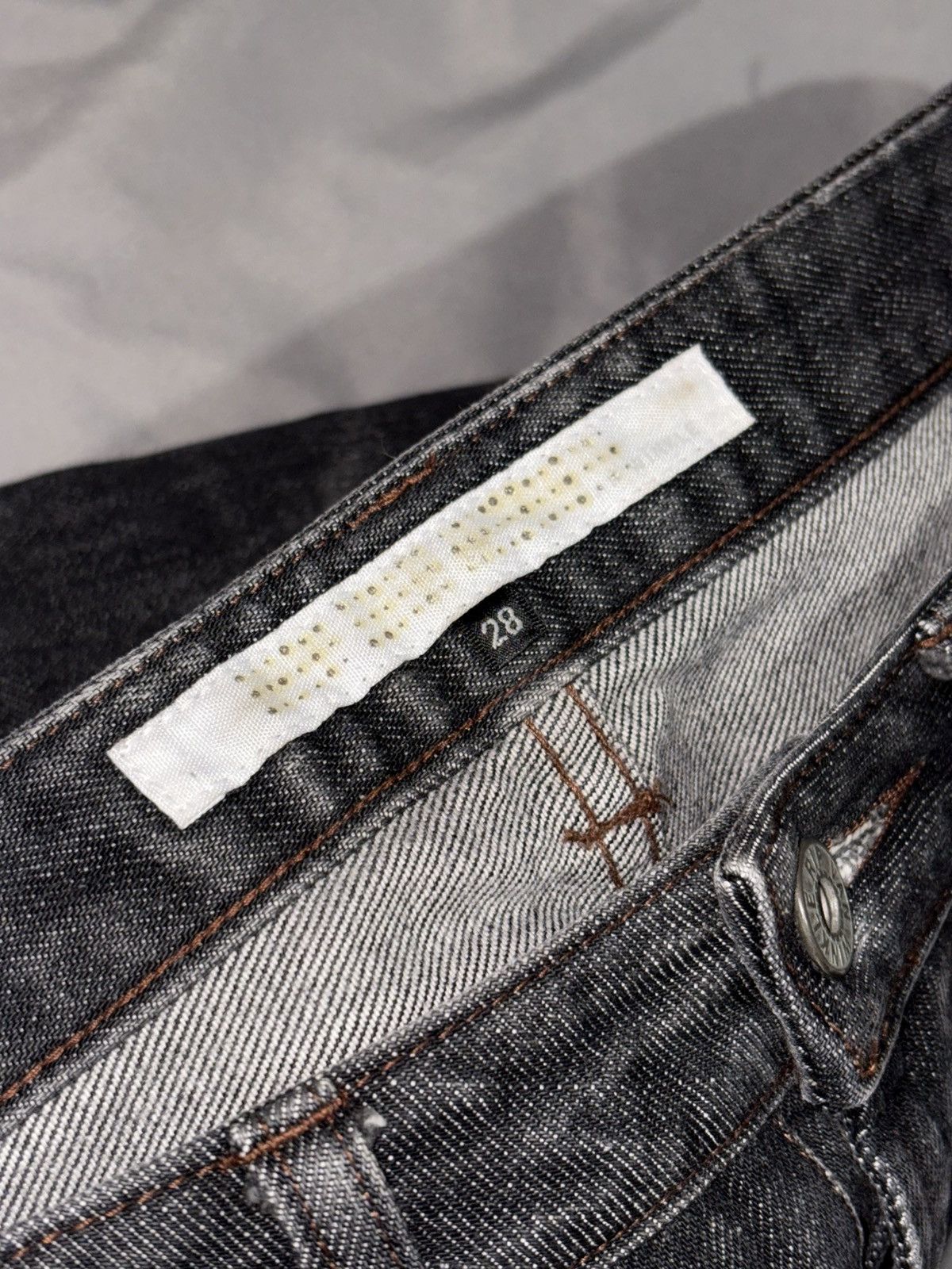 If Six Was Nine 29 2000s Van Winkle Boot flare Jeans Archive whiskered Denim Size US 29 - 4 Thumbnail