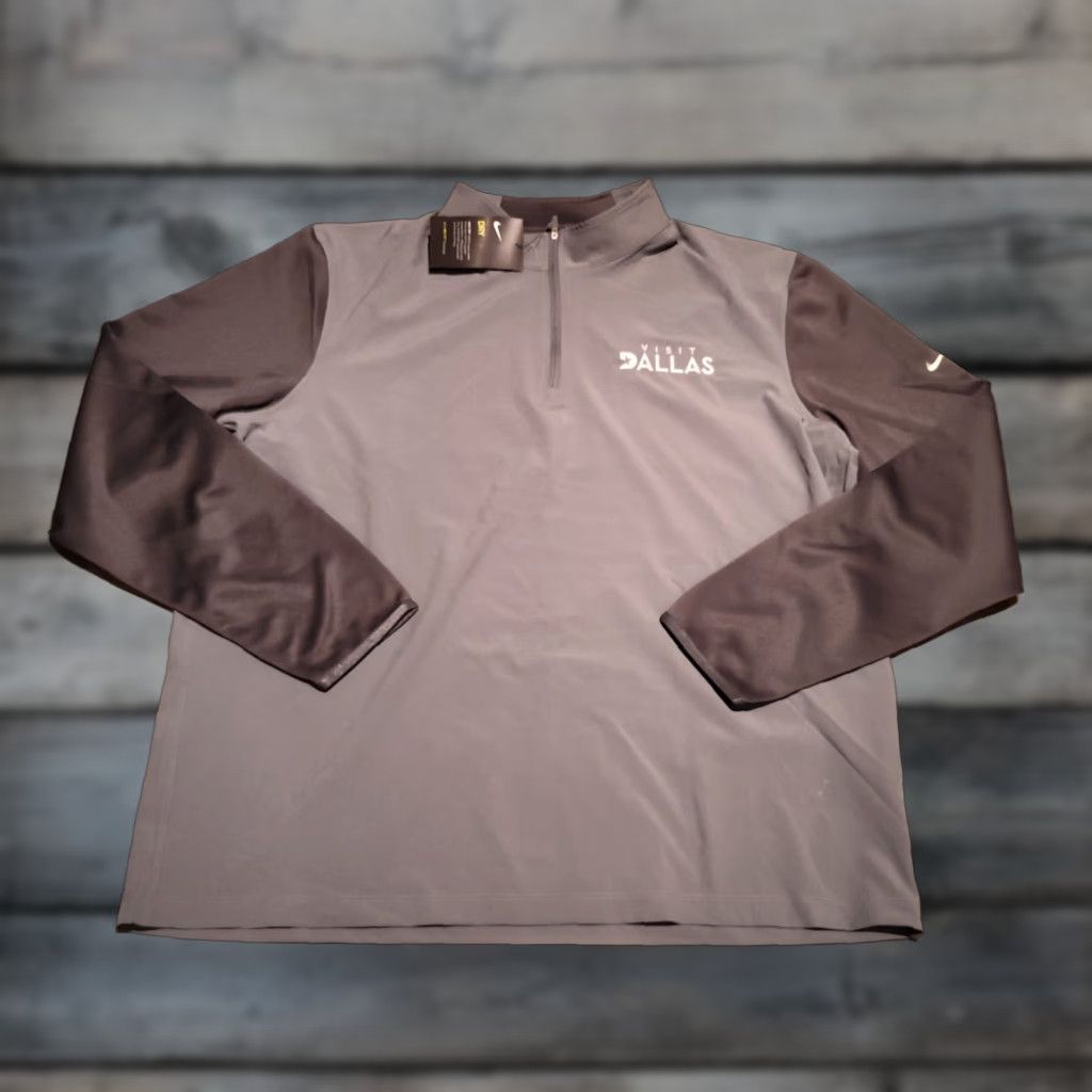 Nike Nike Golf Dri-FIT Fabric Mix 1/4-Zip Long Sleeve Cover-Up 746102 Mens XL NWT Size US XL / EU 56 / 4 - 1 Thumbnail