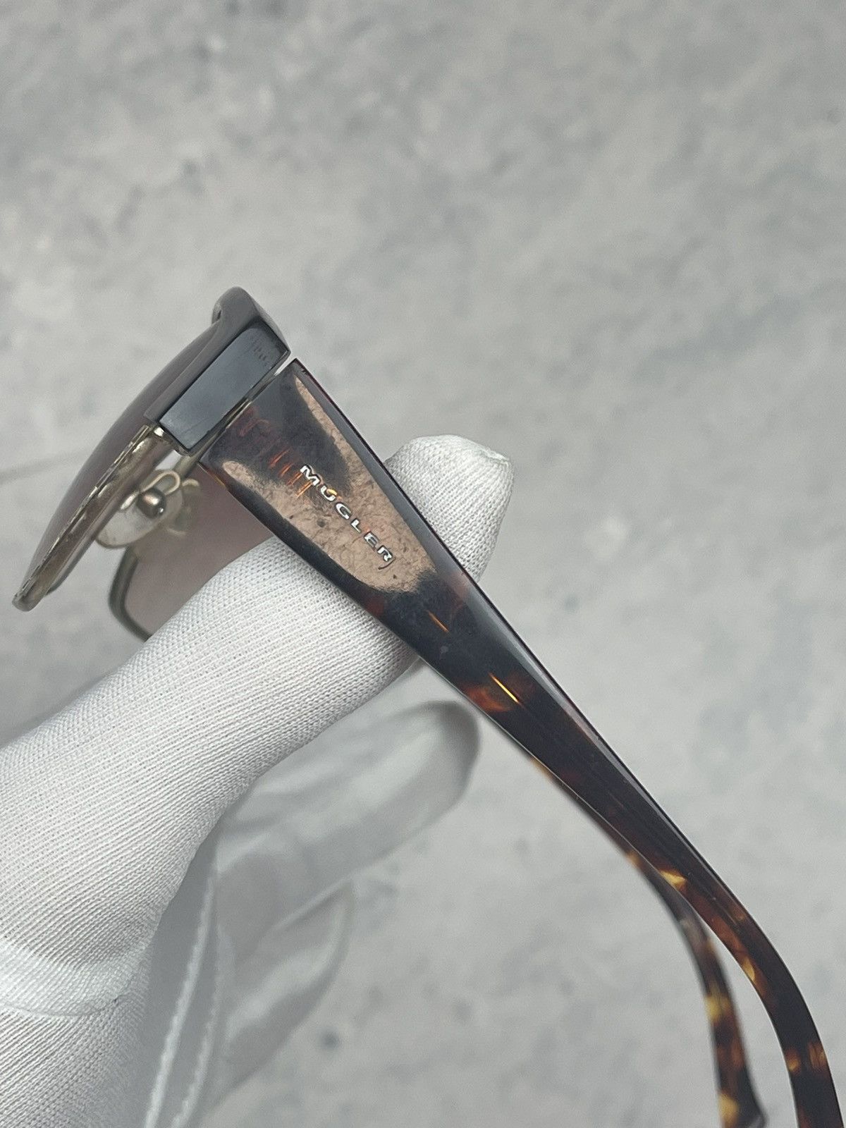 Thierry Mugler × Vintage Vintage brown sunglasses TM 10199 ladies Mugler 00s Size ONE SIZE - 4 Thumbnail