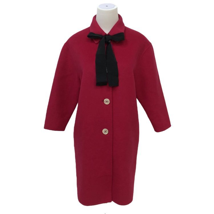 Gucci Gucci Magenta Wool Blend Coat Size 38 Size XS / US 0-2 / IT 36-38 - 1 Thumbnail
