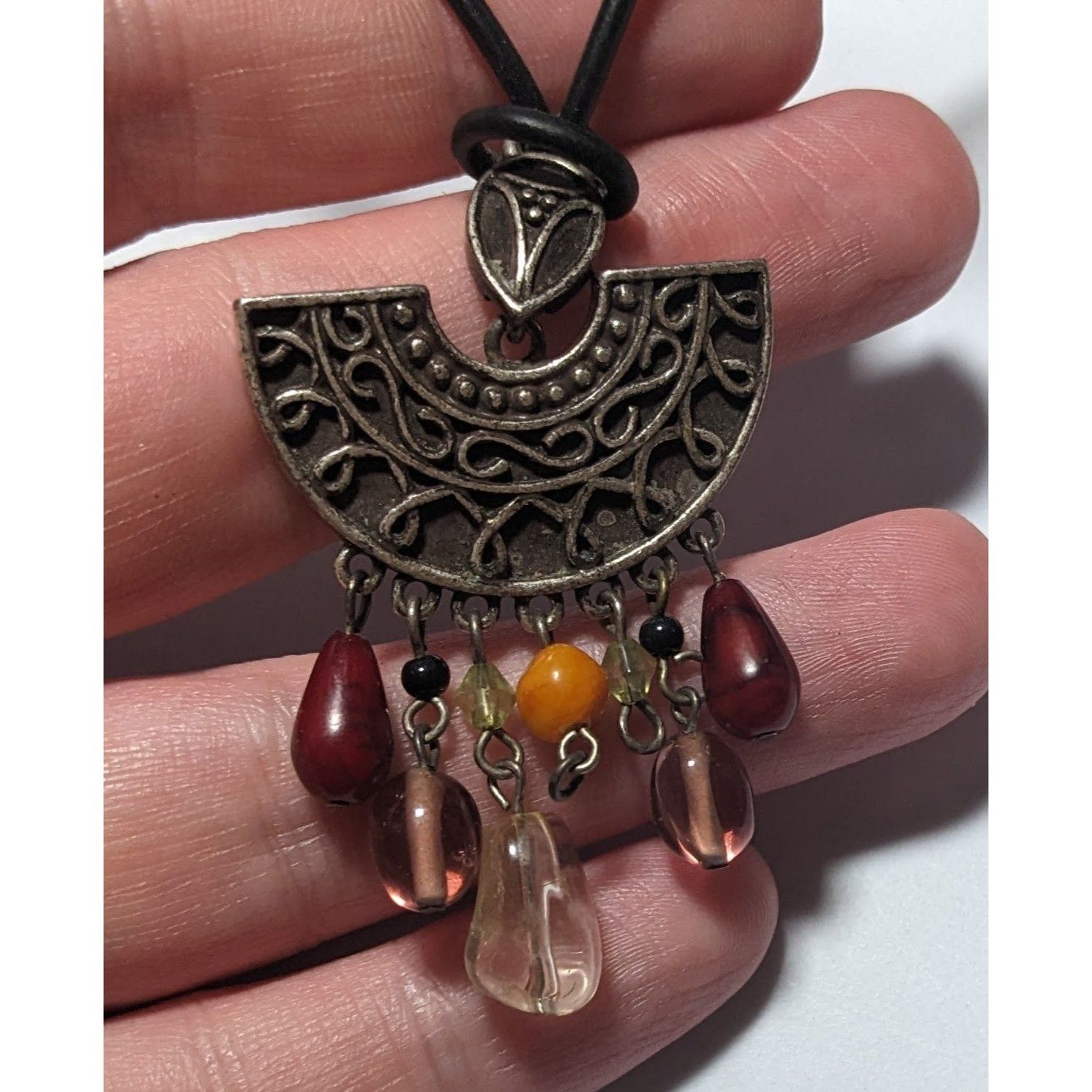 Other Retro Bohemian Glass Tassel Pendant Necklace Size ONE SIZE - 9 Thumbnail