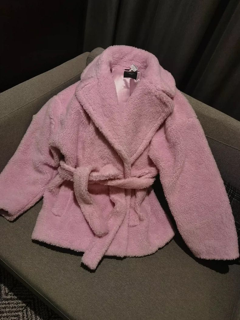 Max Mara Max Mara Pink Teddy Coat Size M / US 6-8 / IT 42-44 - 2 Thumbnail