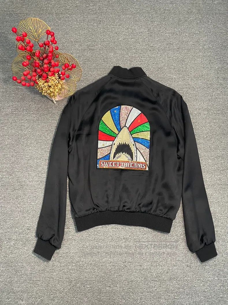 Saint Laurent Paris Saint Laurent Paris Shark Scale Silk Jacket Size US M / EU 48-50 / 2 - 1 Thumbnail