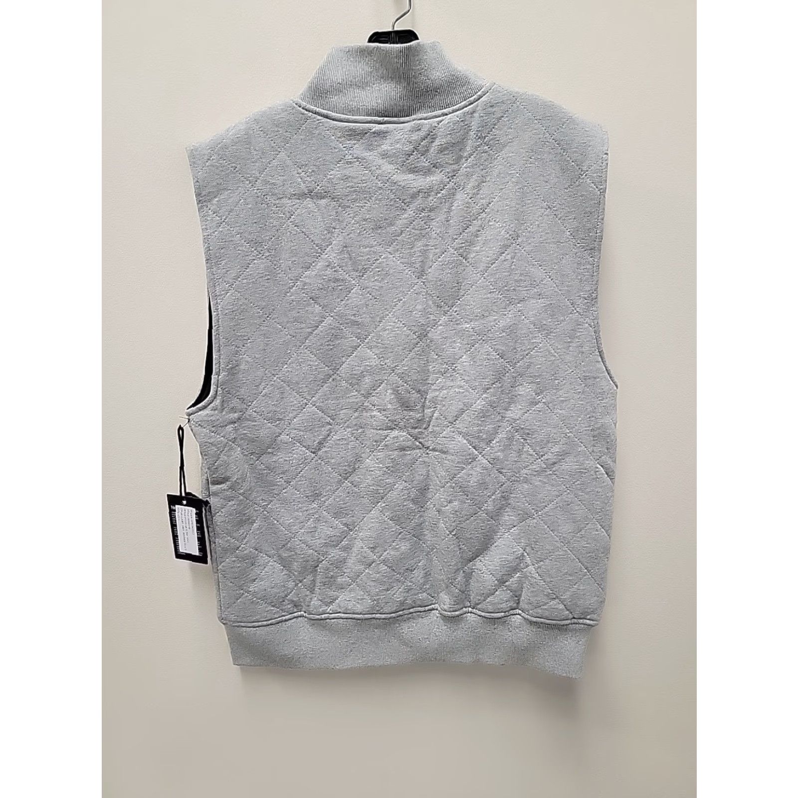 New Era VINTAGE New Era Gray Quilted Vest Mens L Full Zip Size US L / EU 52-54 / 3 - 6 Thumbnail