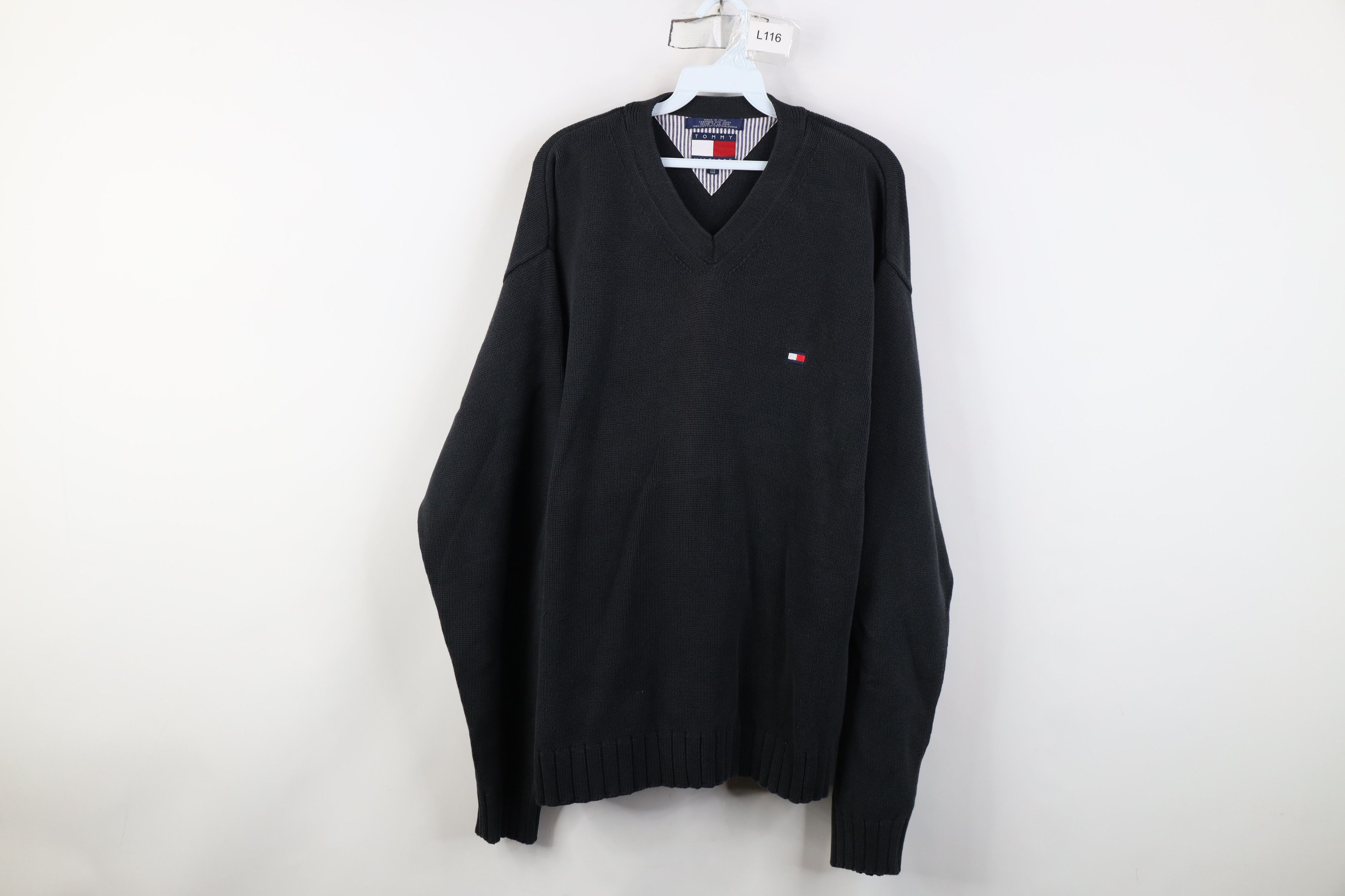 Tommy Hilfiger Vintage 90s Tommy Hilfiger Heavyweight Cotton Knit Sweater Size US XXL / EU 58 / 5 - 1 Thumbnail