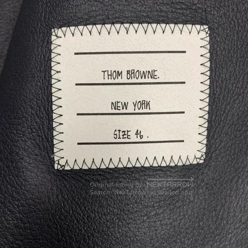 Thom Browne Thom Browne Black Leather and Fur Jacket Size US S / EU 44-46 / 1 - 9 Thumbnail