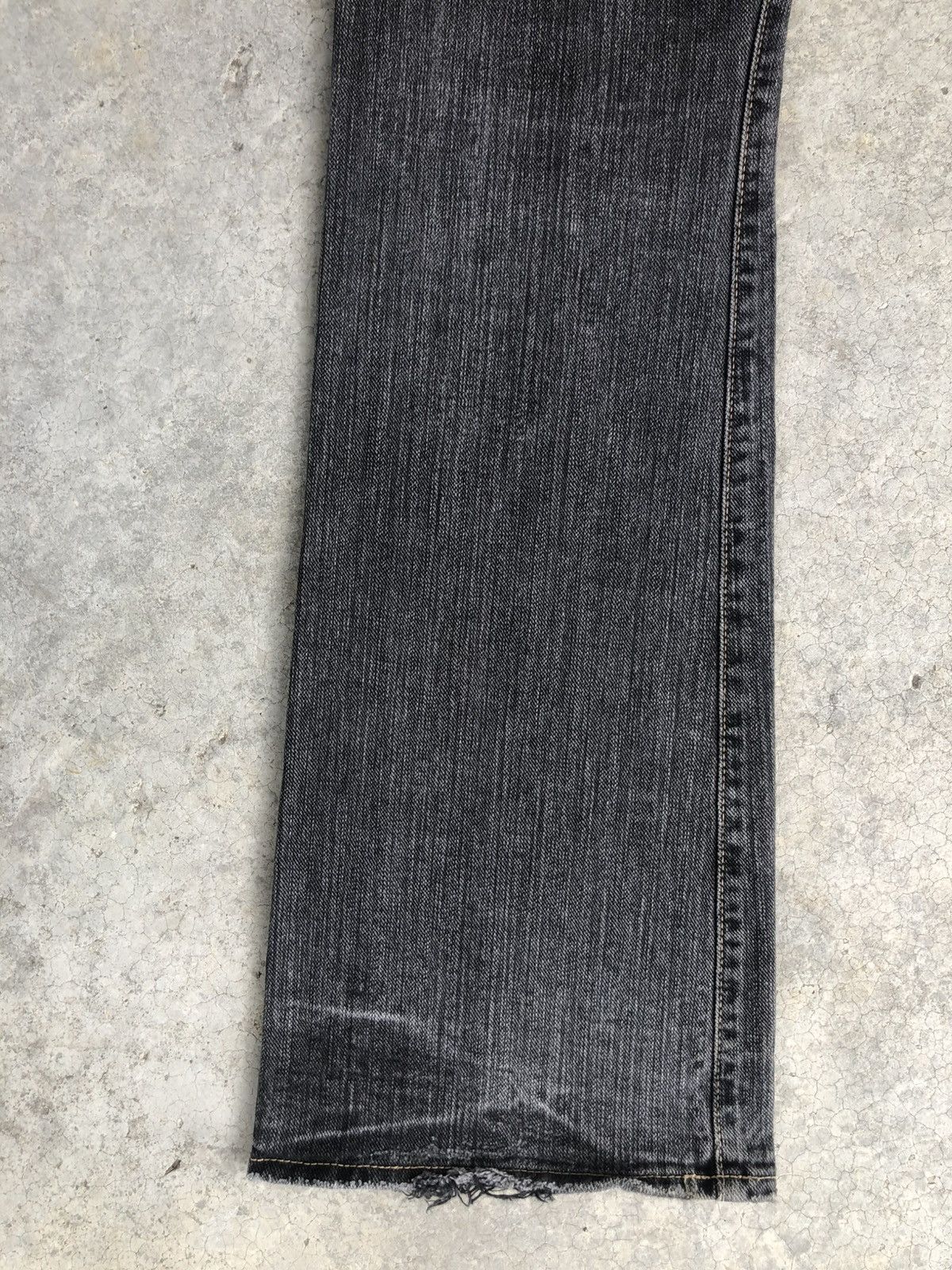 If Six Was Nine Japanese Johnbull Flared Jeans Distressed Denim Size US 32 / EU 48 - 12 Thumbnail