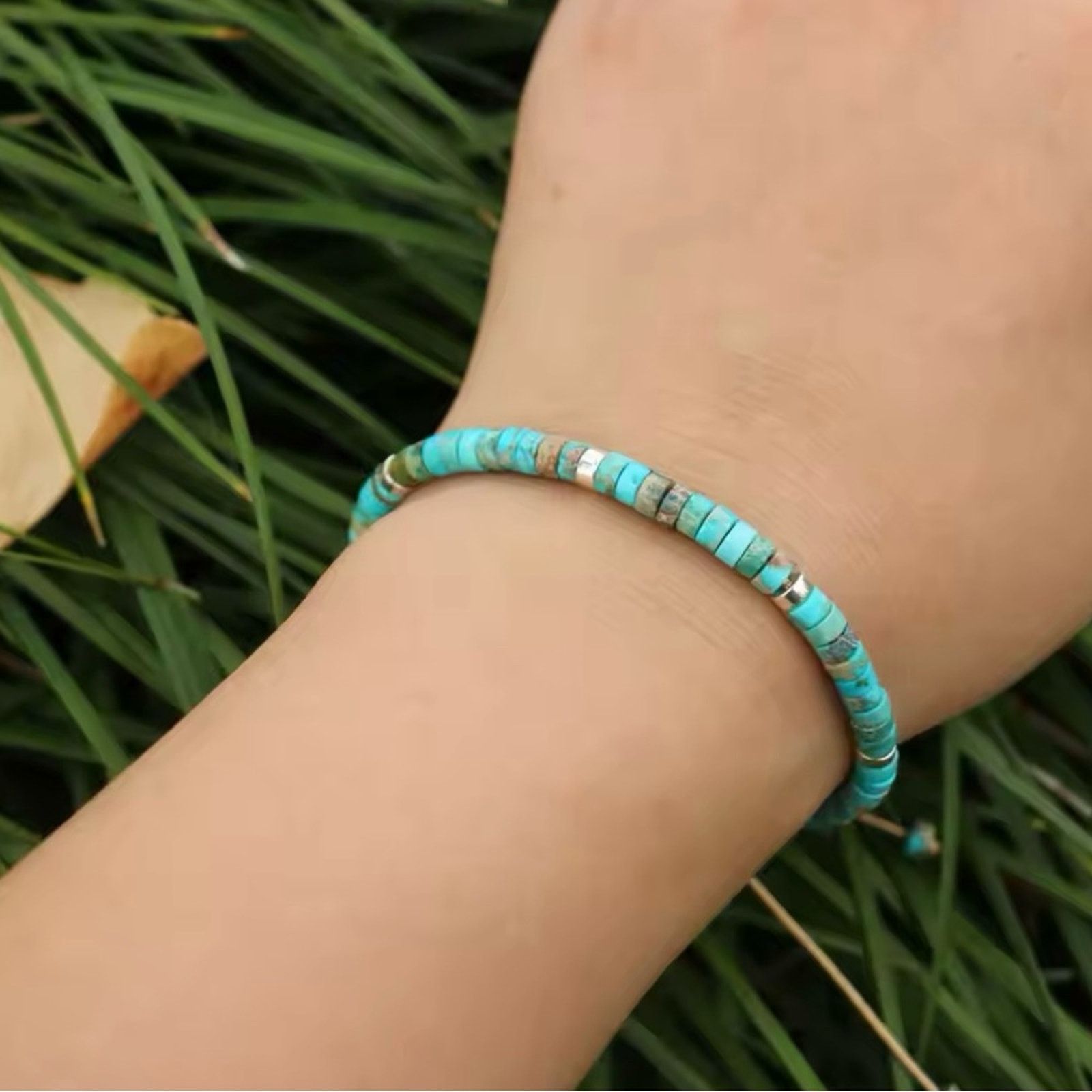 Other Turquoise Boho Beaded Bracelet for Men and Women Size ONE SIZE - 2 Thumbnail