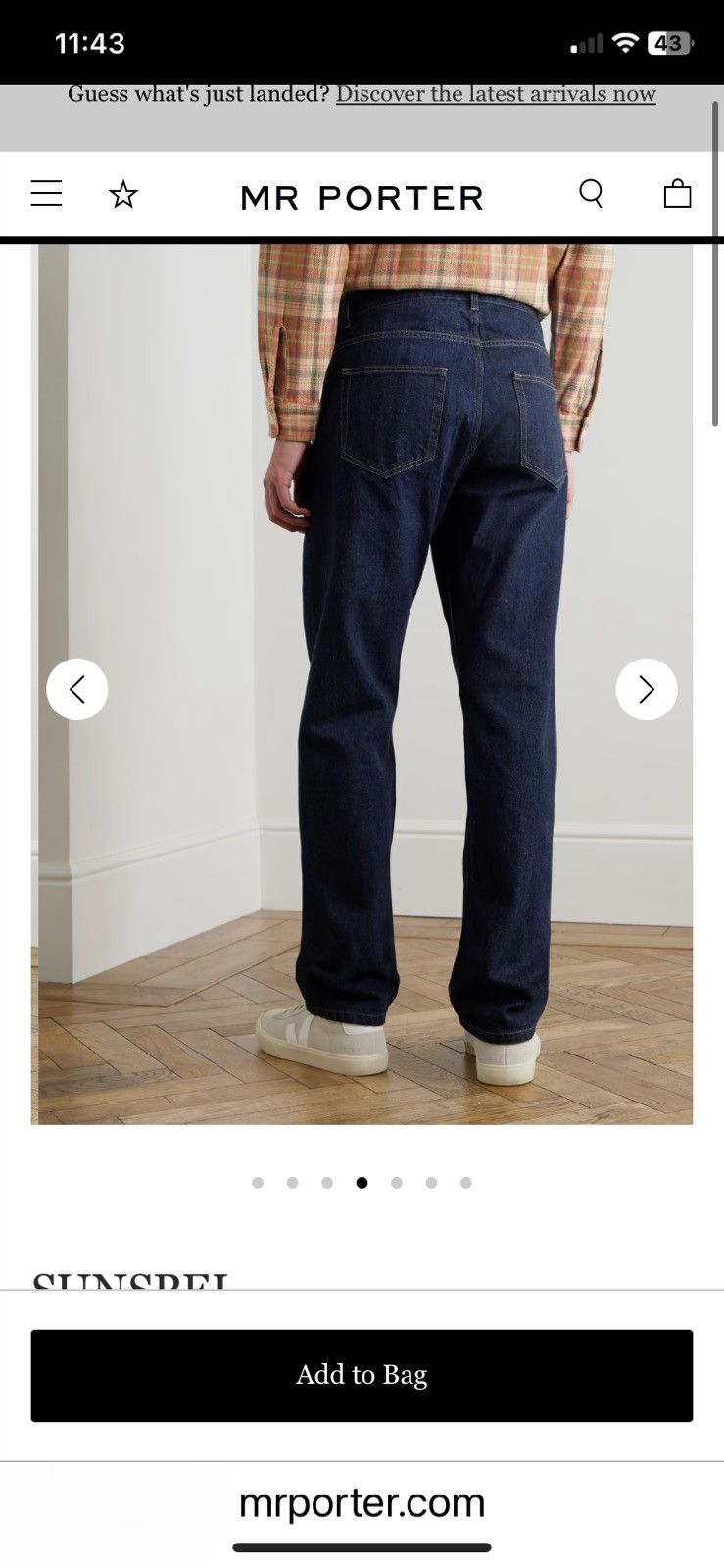 Sunspel Sunsel straight-leg jeans size 30/32 Size US 30 / EU 46 - 8 Thumbnail