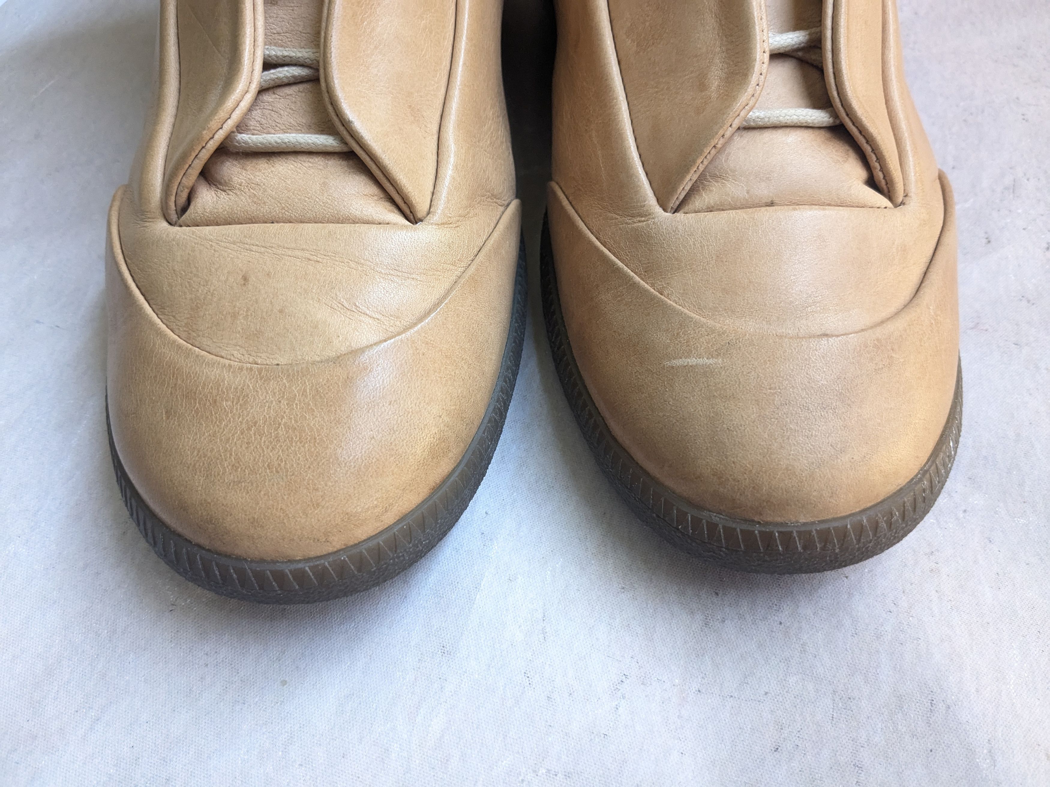 Maison Margiela Maison Margiela Future Tan Brown Leather 14 47 Italy High Size US 14 / EU 47 - 2 Thumbnail