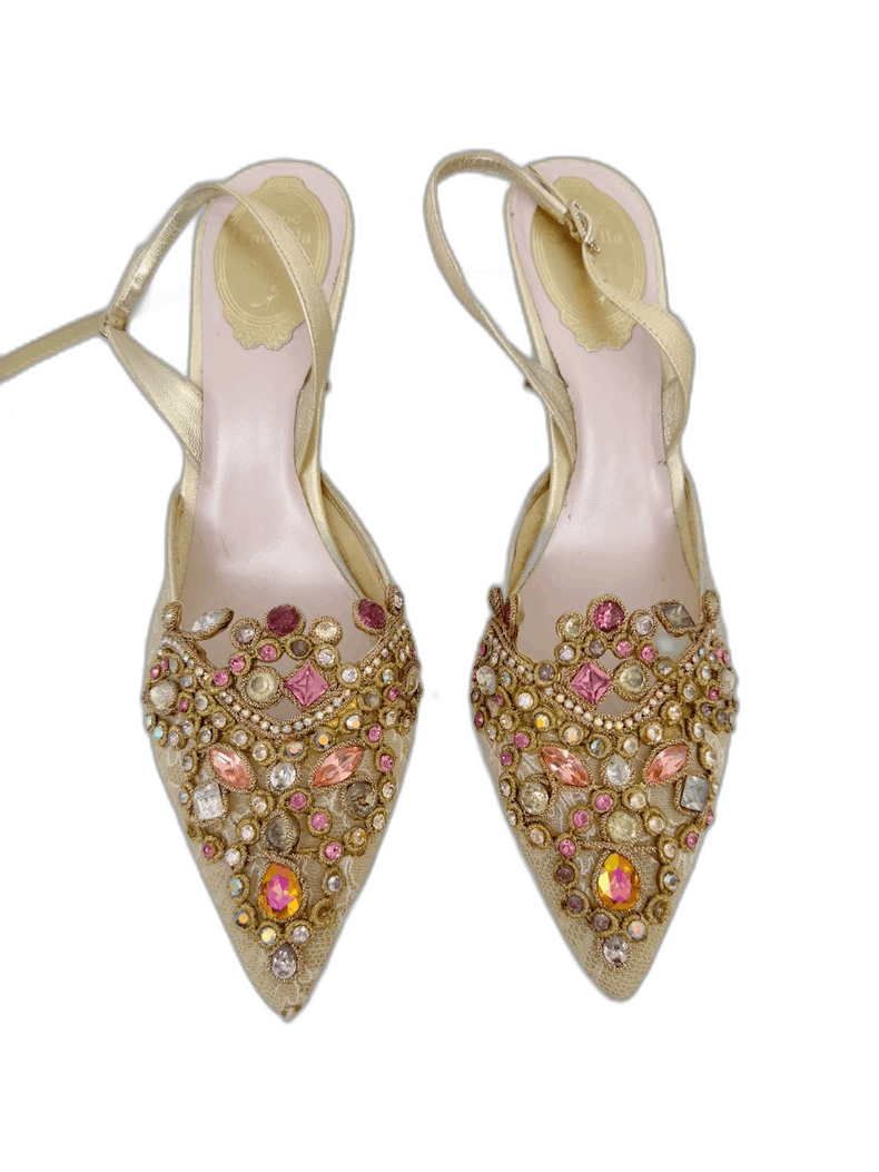 Jimmy Choo Rene Caovilla Sparkly Sandals Size 37.5 Size US 7 / IT 37 - 1 Thumbnail
