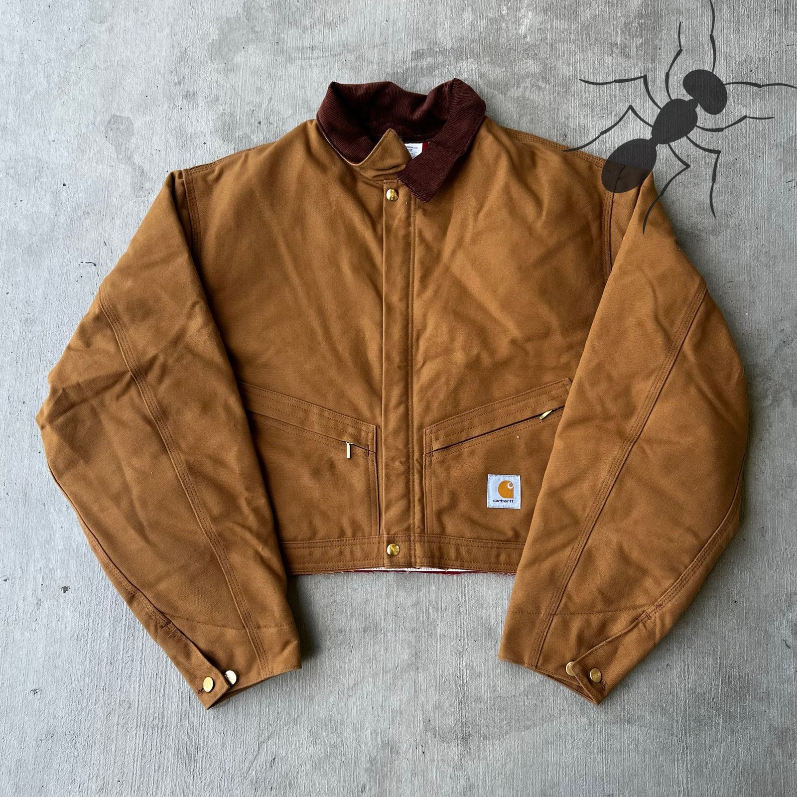 Carhartt × Vintage Carhartt brown cropped Detroit style work wear jacket Size US XXL / EU 58 / 5 - 1 Thumbnail