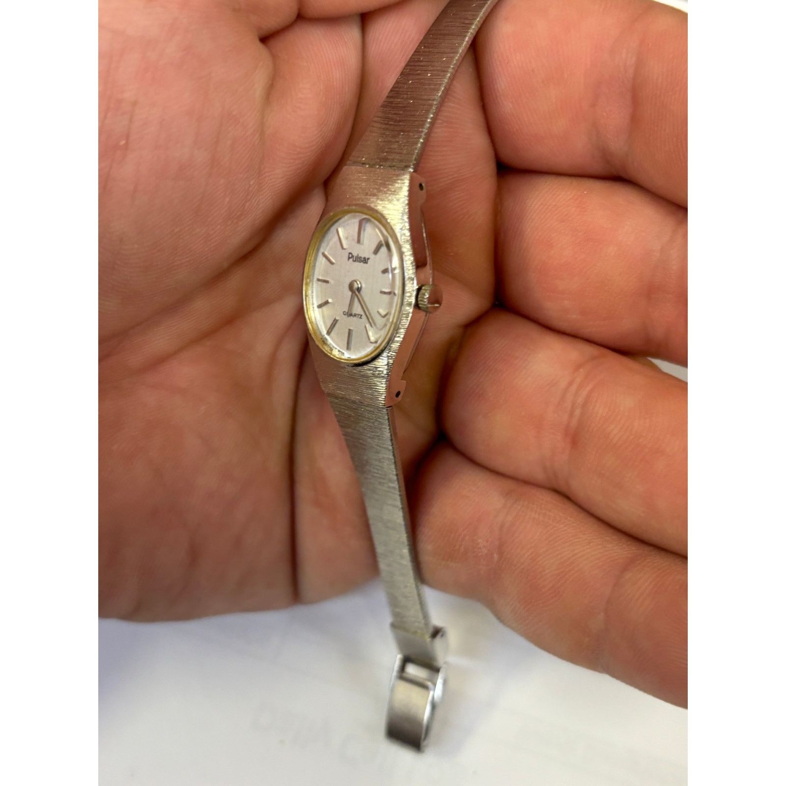 Pulsar Vintage Pulsar Y480-5600 Silver Tone Womens Watch! Size ONE SIZE - 4 Thumbnail