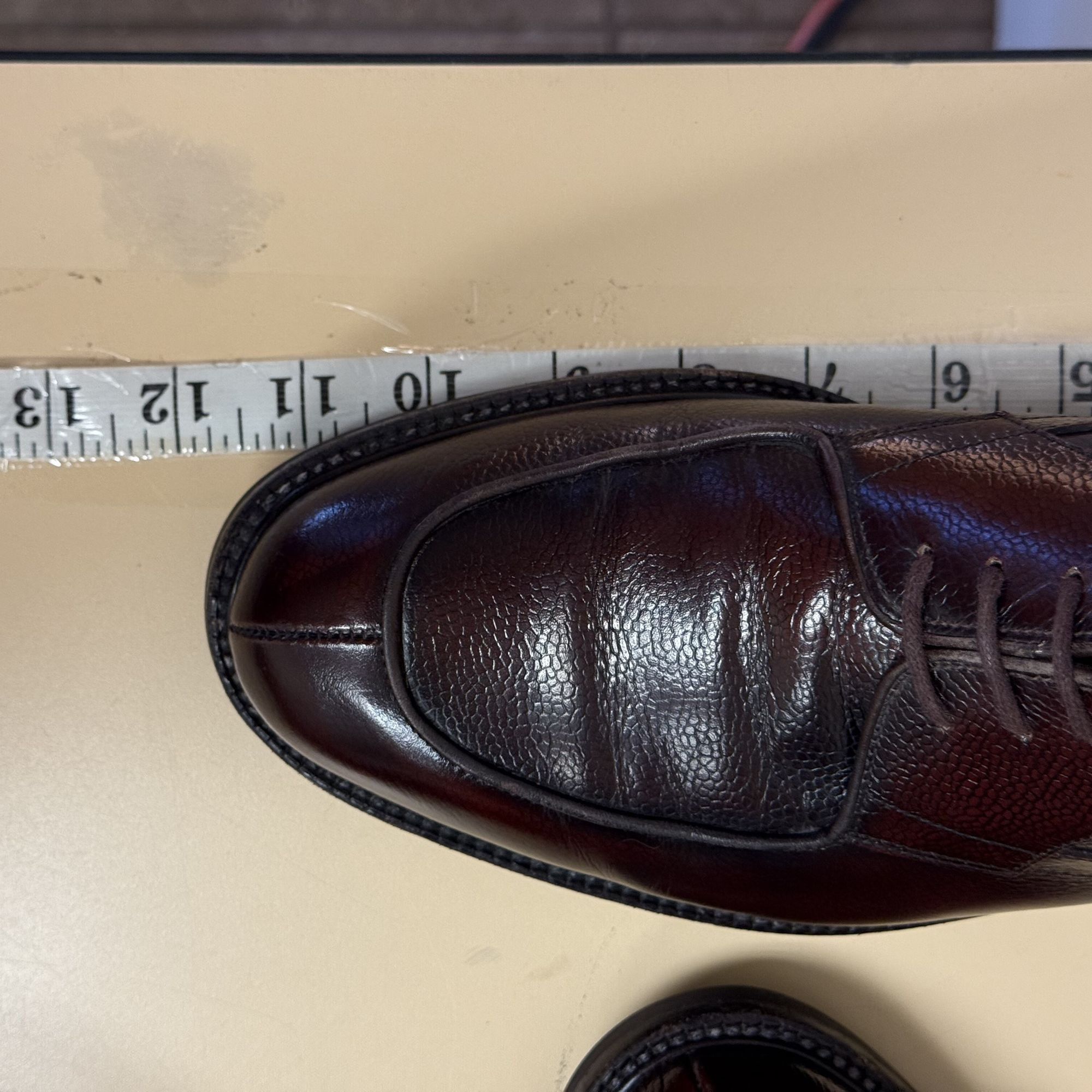 Other Bruno Magli RENATO Burgundy Brown Leather SPLIT TOE Shoes Size US 9.5 / EU 42-43 - 9 Thumbnail