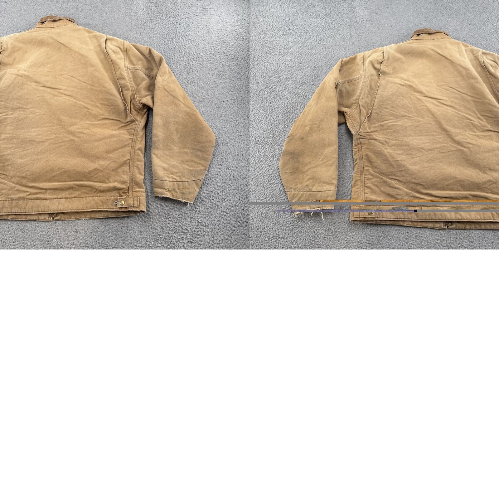 Carhartt VINTAGE Carhartt Jacket 6BLJ Mens Brown Canvas Bomber Lined 90s Workwear Quilted Read Size US L / EU 52-54 / 3 - 9 Thumbnail