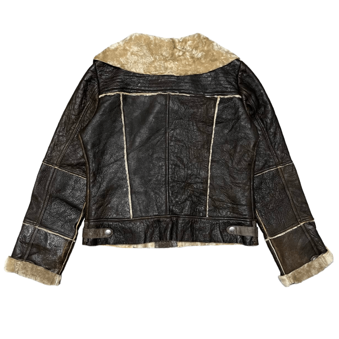 Zara Vintage Zara Shearling Leather Jacket Size M / US 6-8 / IT 42-44 - 12 Thumbnail