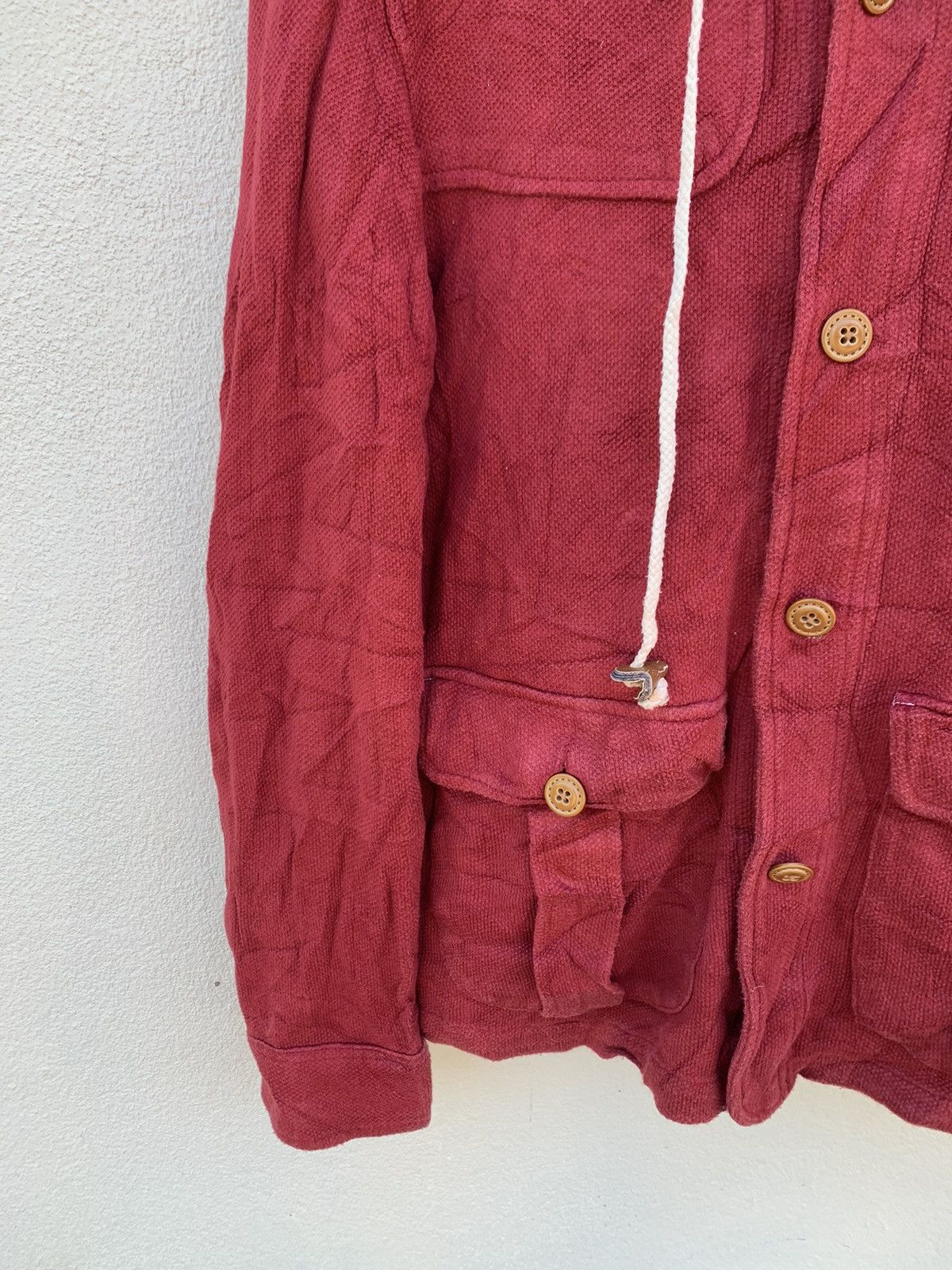 Japanese Brand × Takeo Kikuchi TK Takeo Kikuchi Button Jacket With Hoodie Storage Size US S / EU 44-46 / 1 - 4 Thumbnail