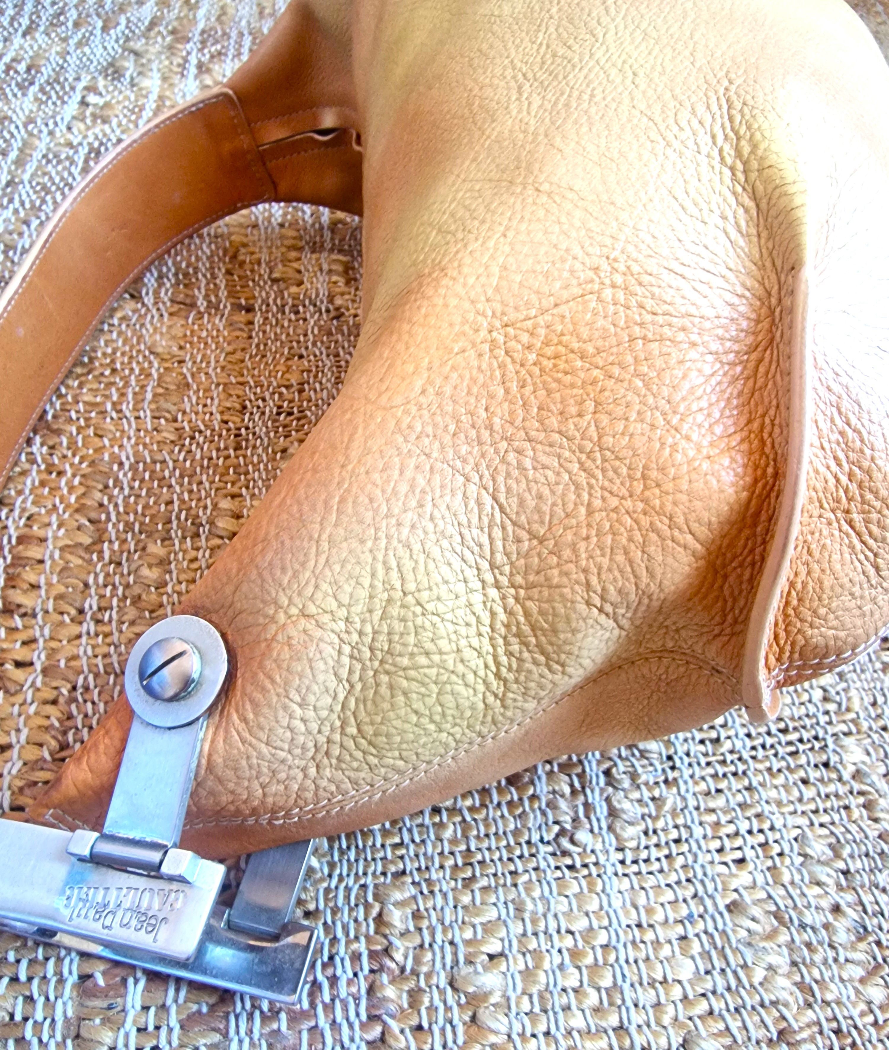 Jean Paul Gaultier Jean Paul Gaultier Leather Hobo Banana Shoulder Bag Size ONE SIZE - 11 Thumbnail