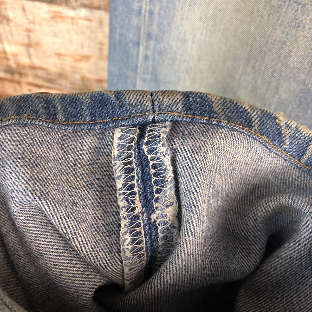 Levi's Levis 501 vintage ripped Blue Denim Pants #A2578 Size US 37 - 9 Thumbnail